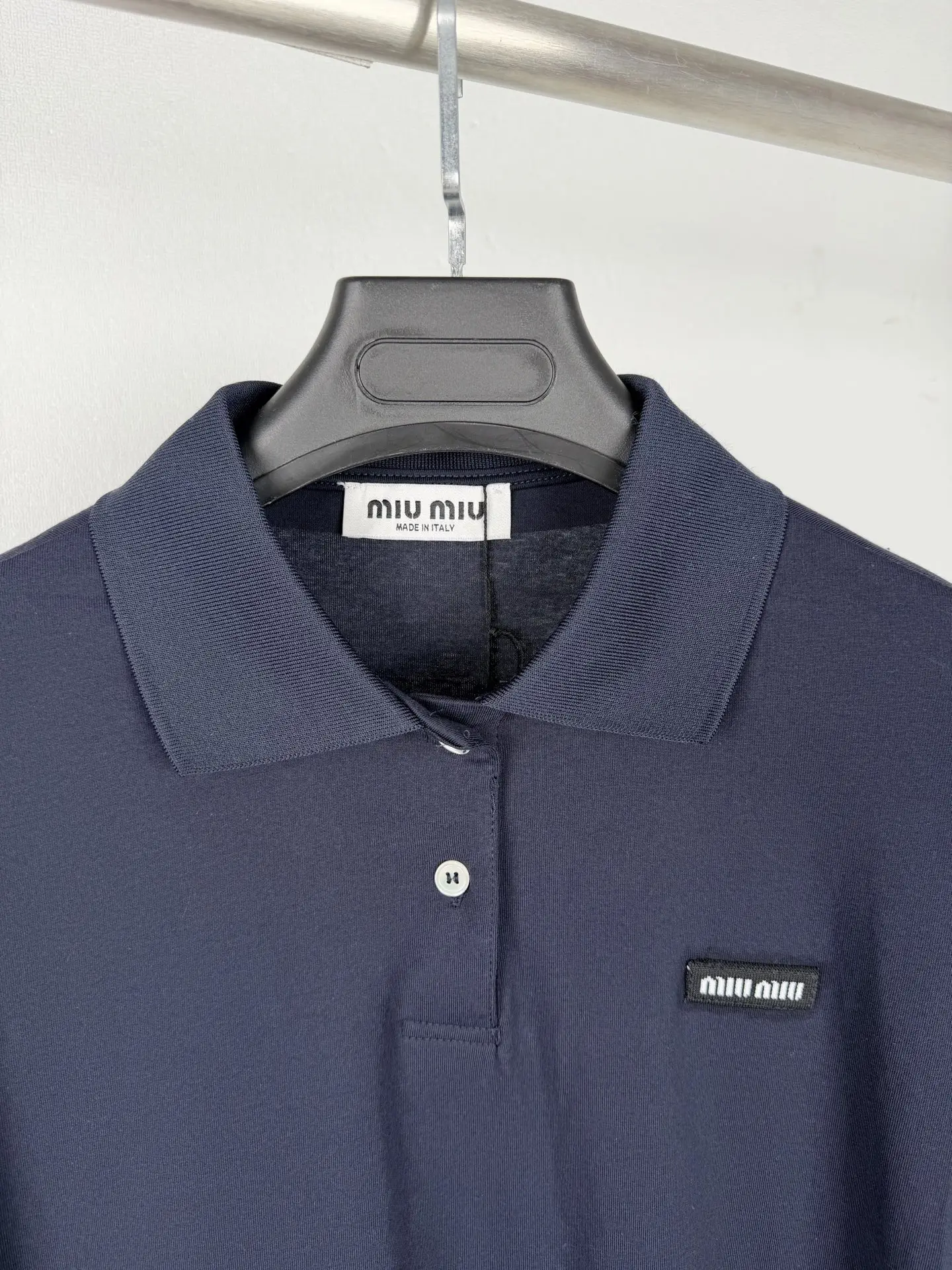 Layered Striped Long-Sleeve Polo Shirt D21021299 — view 5