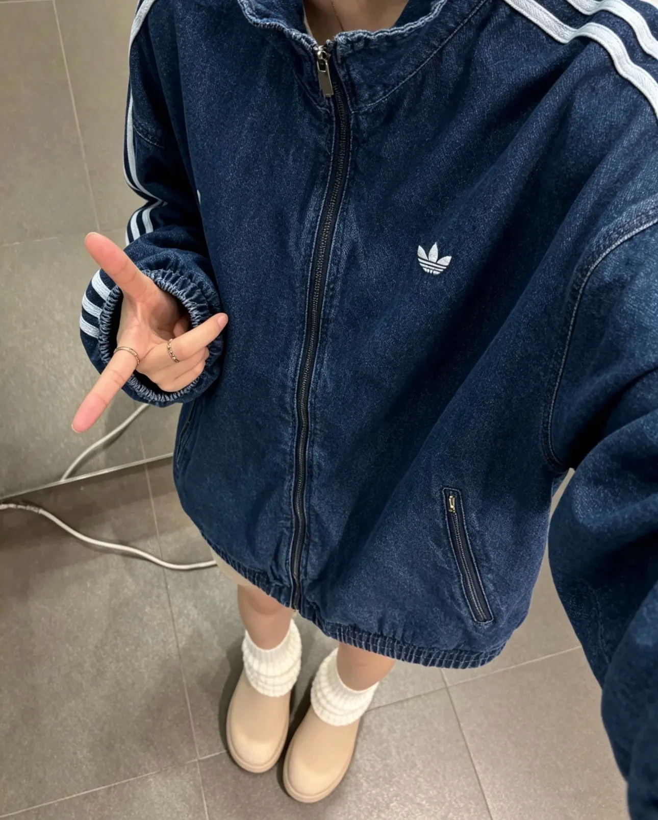 Adidas Originals Firebird Denim Track Jacket D21023055