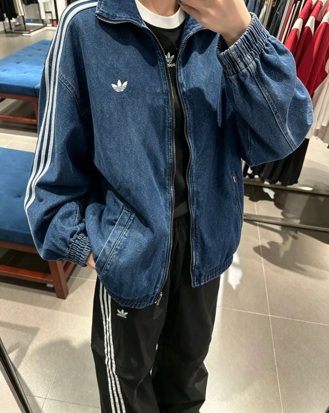 Adidas Originals Firebird Denim Track Jacket D21023055 — view 2