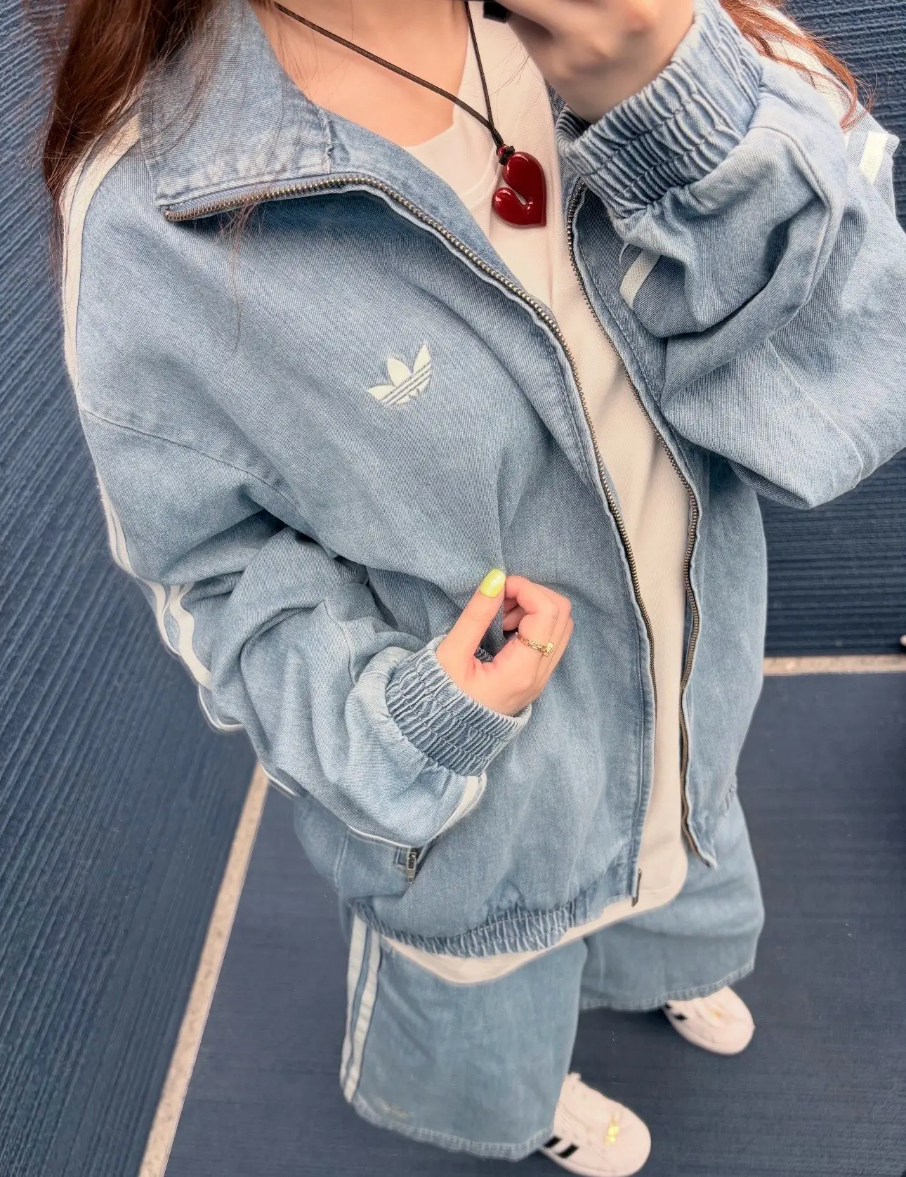 Adidas Originals Firebird Denim Track Jacket D21023055 — view 5