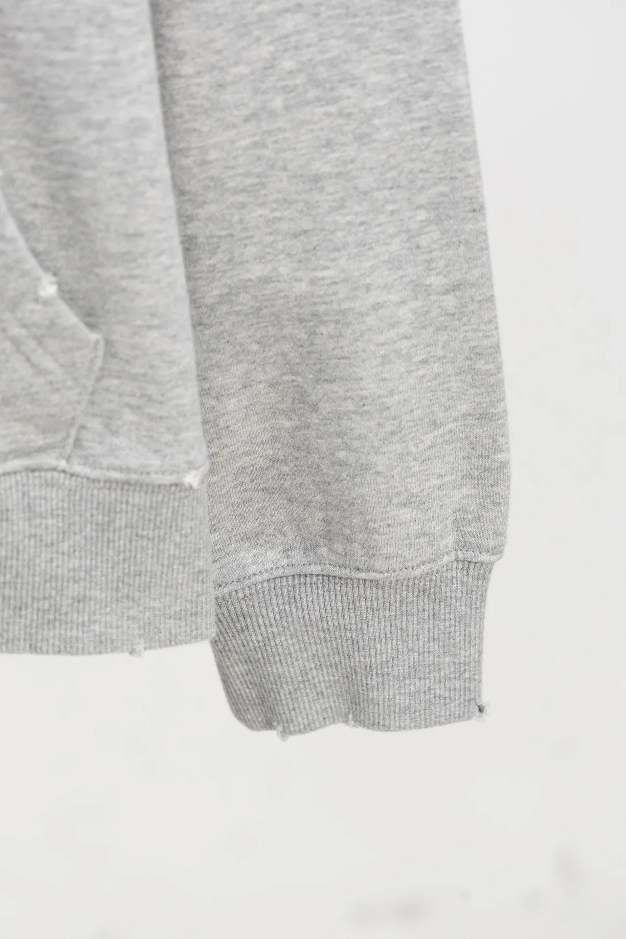 Logo-Embroidered Distressed Cotton-Jersey Hoodie D21021170 — view 9