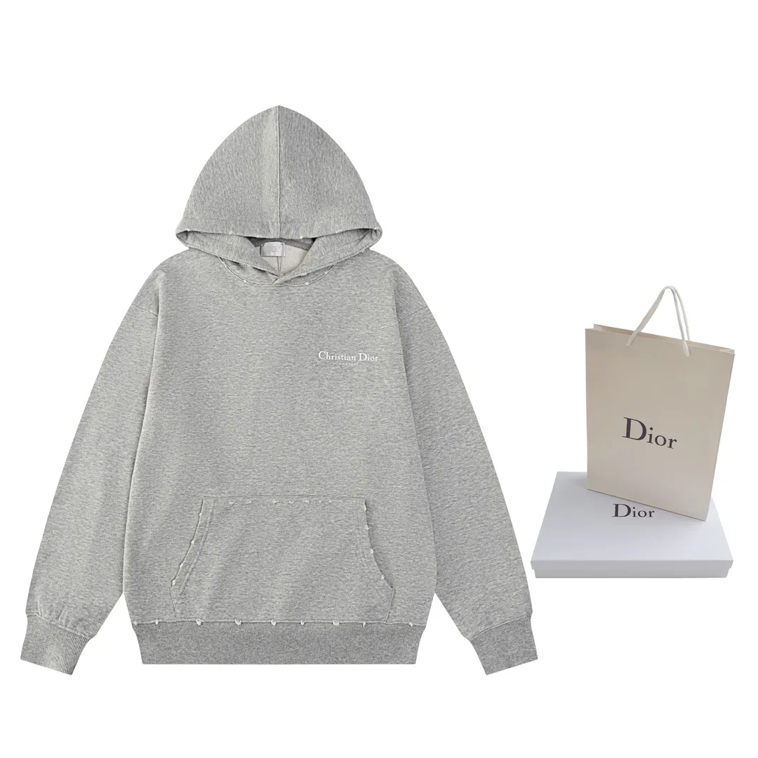 Logo-Embroidered Distressed Cotton-Jersey Hoodie D21021171