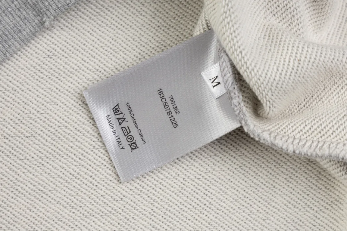Logo-Embroidered Distressed Cotton-Jersey Hoodie D21021171 — view 11