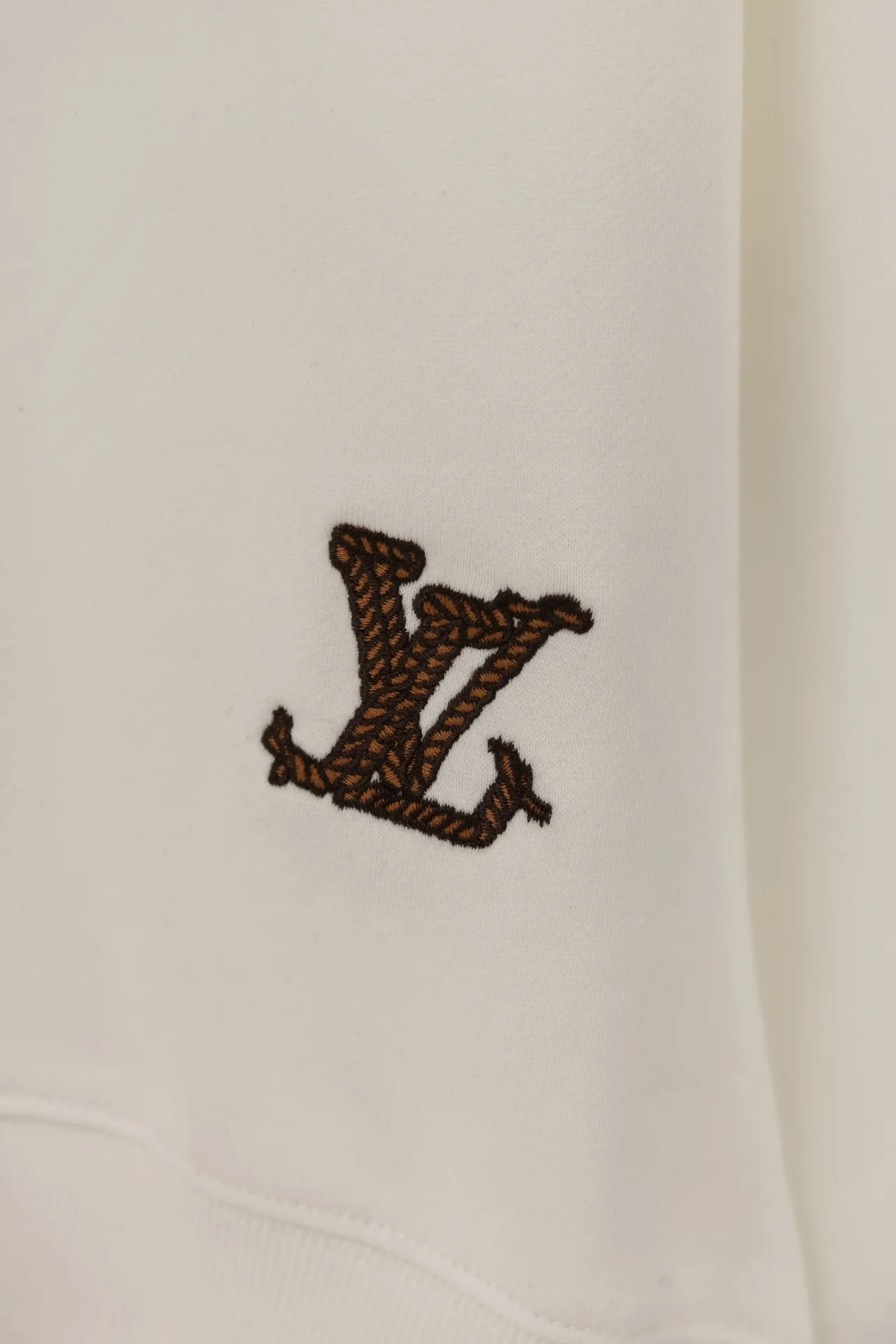 Embroidered Cowboy Motif Cotton Sweatshirt D21021192 — view 7