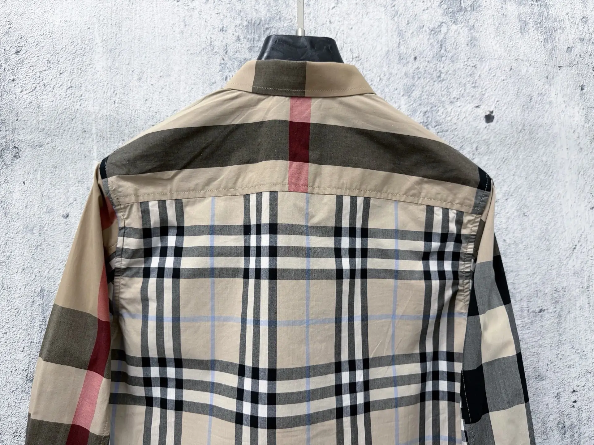 Patchwork Check Cotton Poplin Shirt D21524862 — view 6