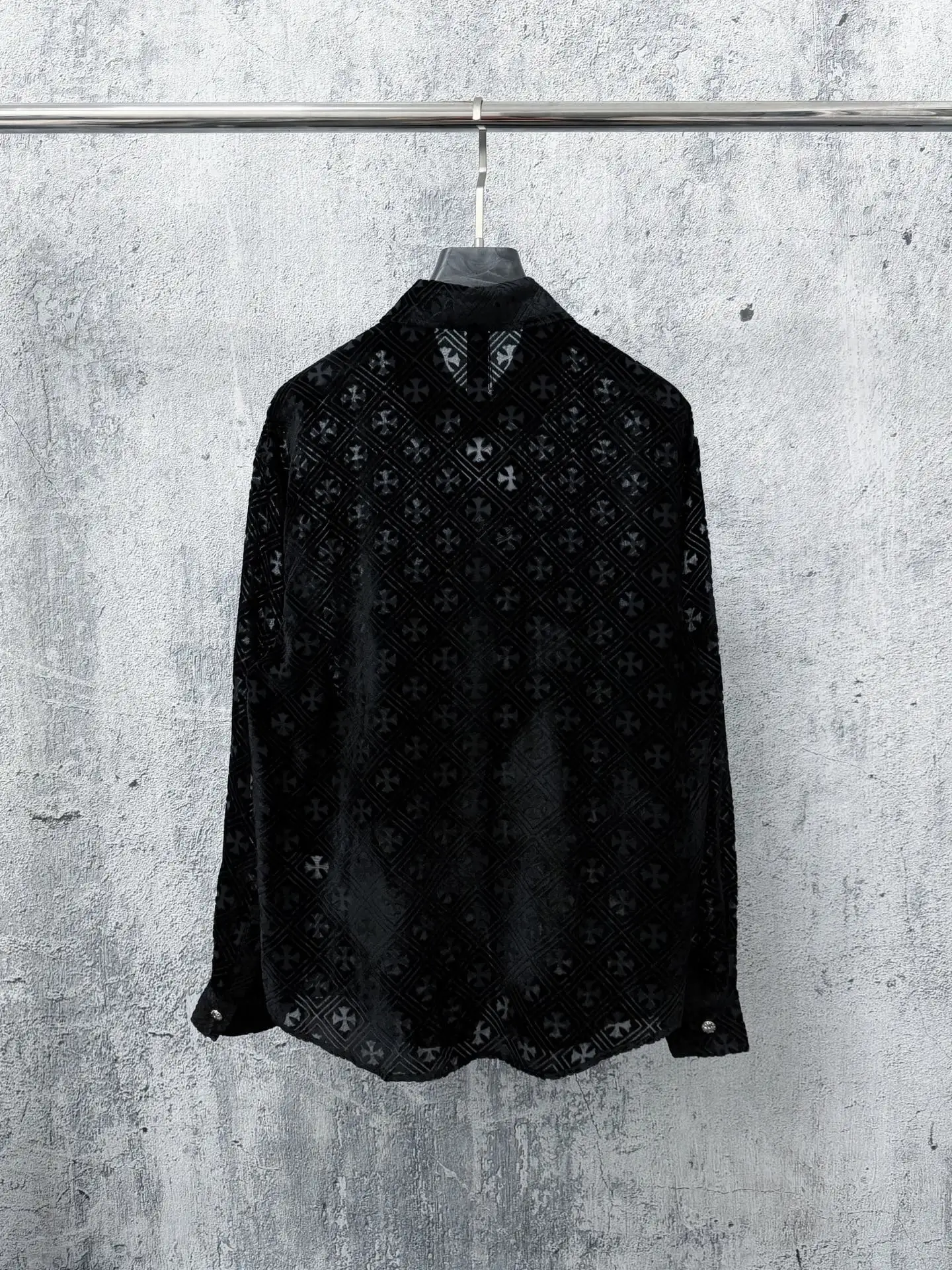 Monogram Devoré Velvet Long-Sleeve Shirt D21524859 — view 2