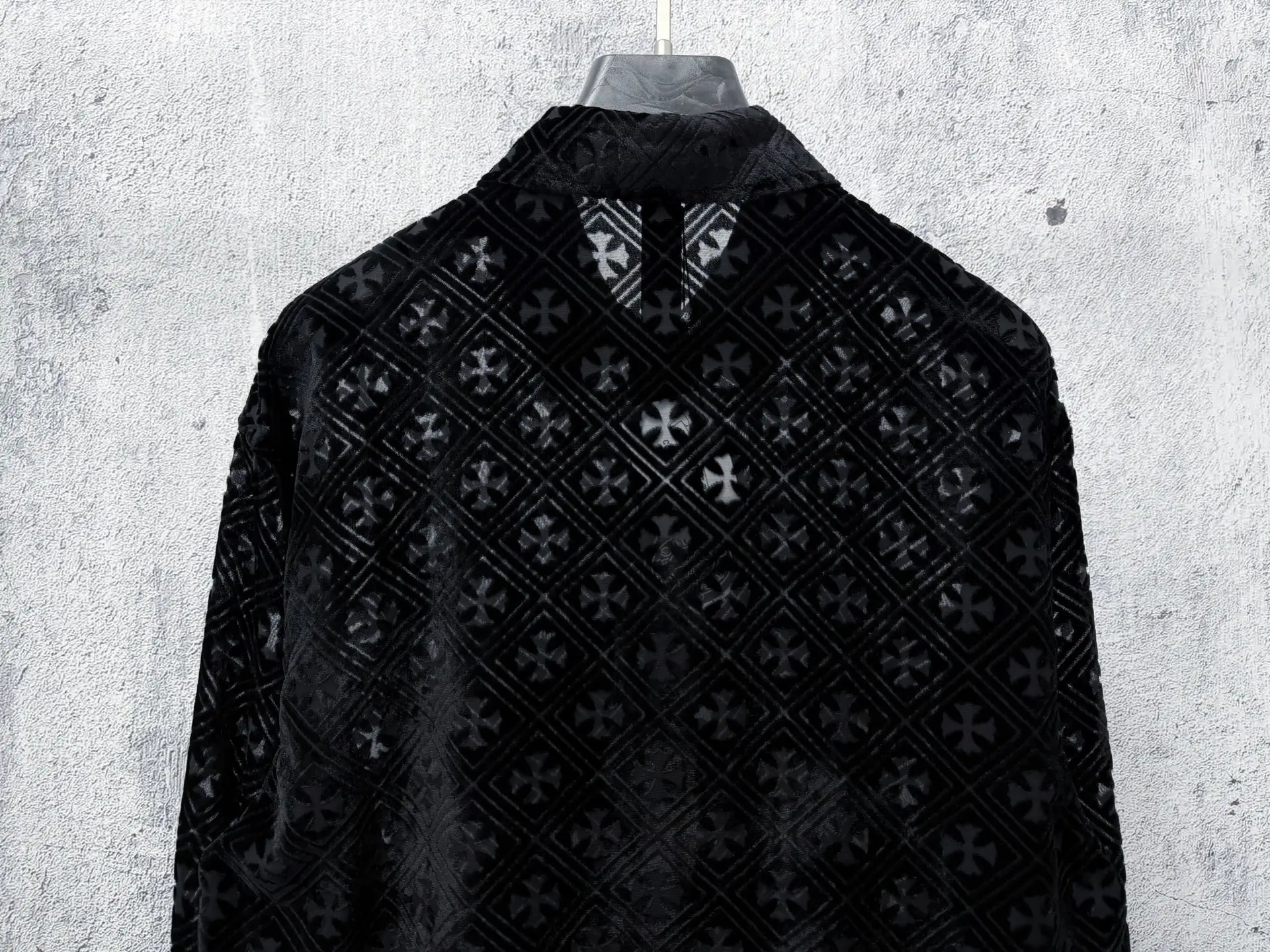 Monogram Devoré Velvet Long-Sleeve Shirt D21524859 — view 6