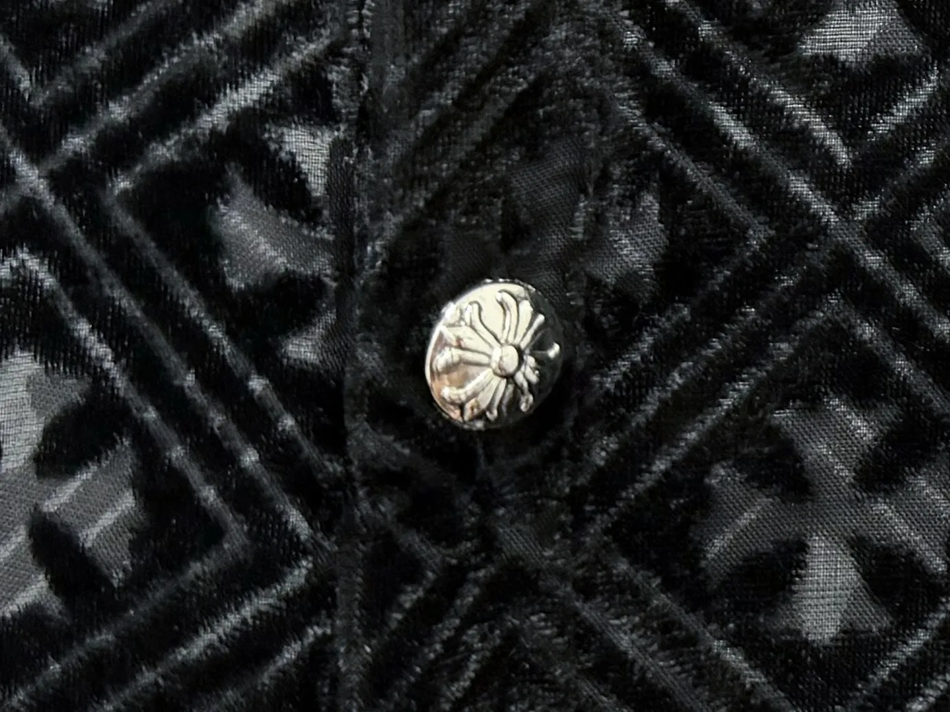 Monogram Devoré Velvet Long-Sleeve Shirt D21524859 — view 7