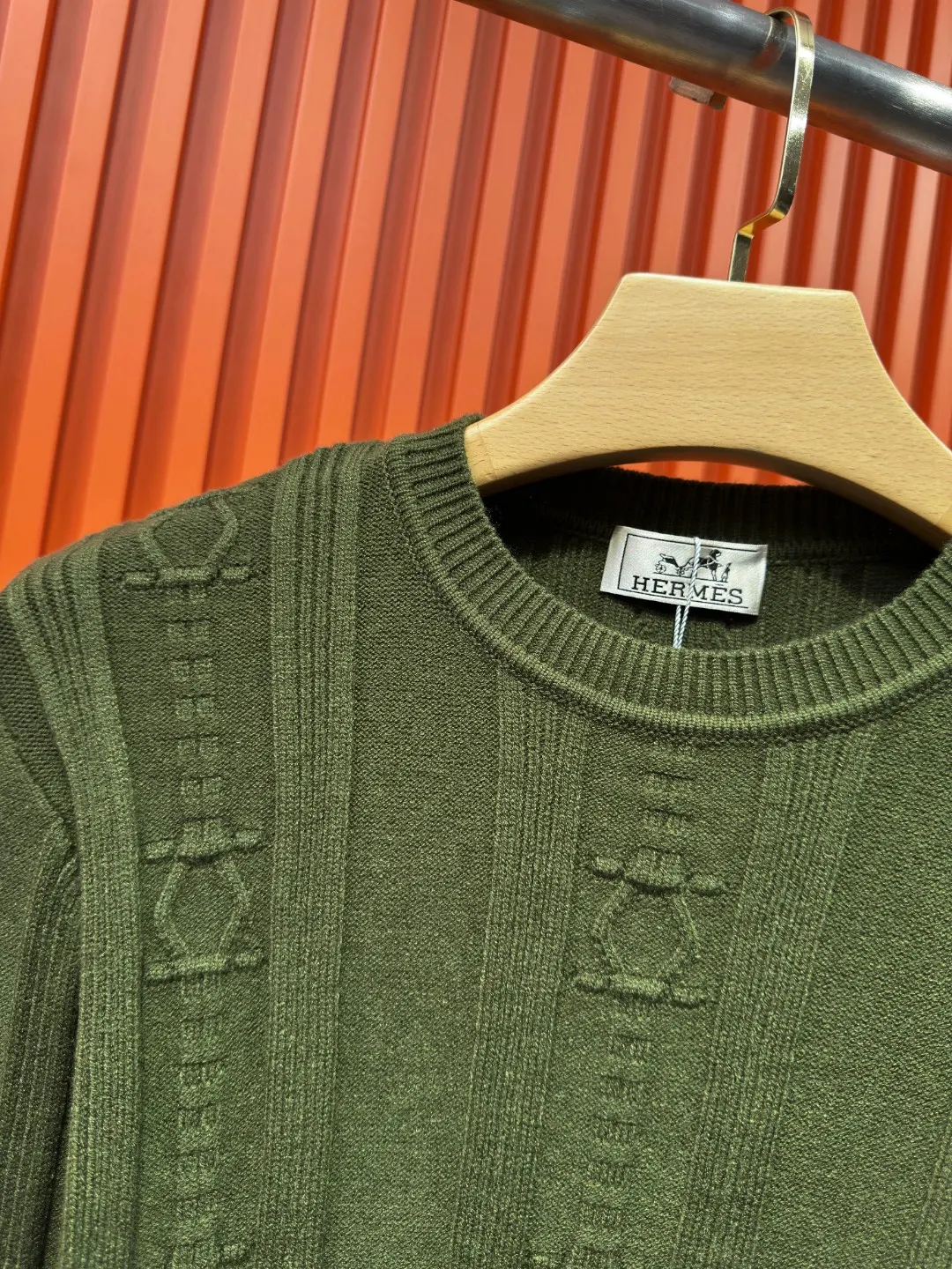 Logo-Embroidered Wool and Cashmere-Blend Sweater D21523325 — view 6
