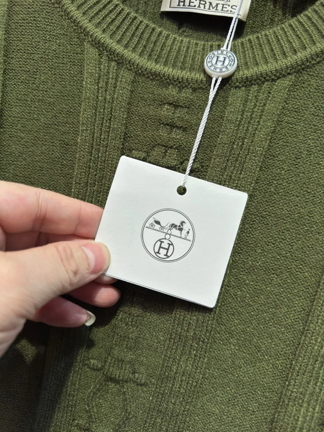 Logo-Embroidered Wool and Cashmere-Blend Sweater D21523325 — view 11