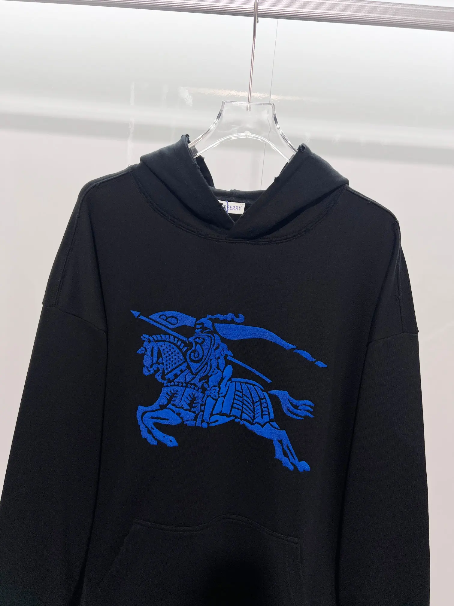 EKD Logo Distressed Cotton Hoodie D22024132 — view 3