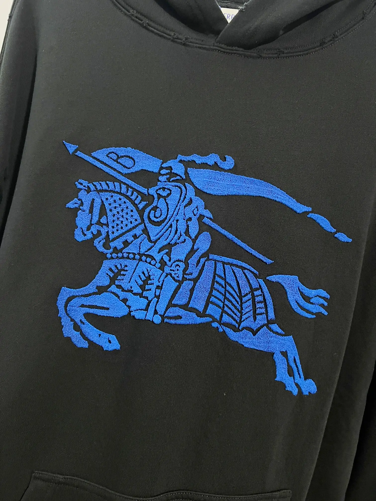 EKD Logo Distressed Cotton Hoodie D22024132 — view 4