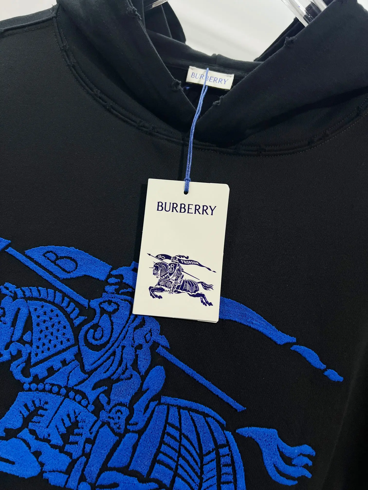 EKD Logo Distressed Cotton Hoodie D22024132 — view 6