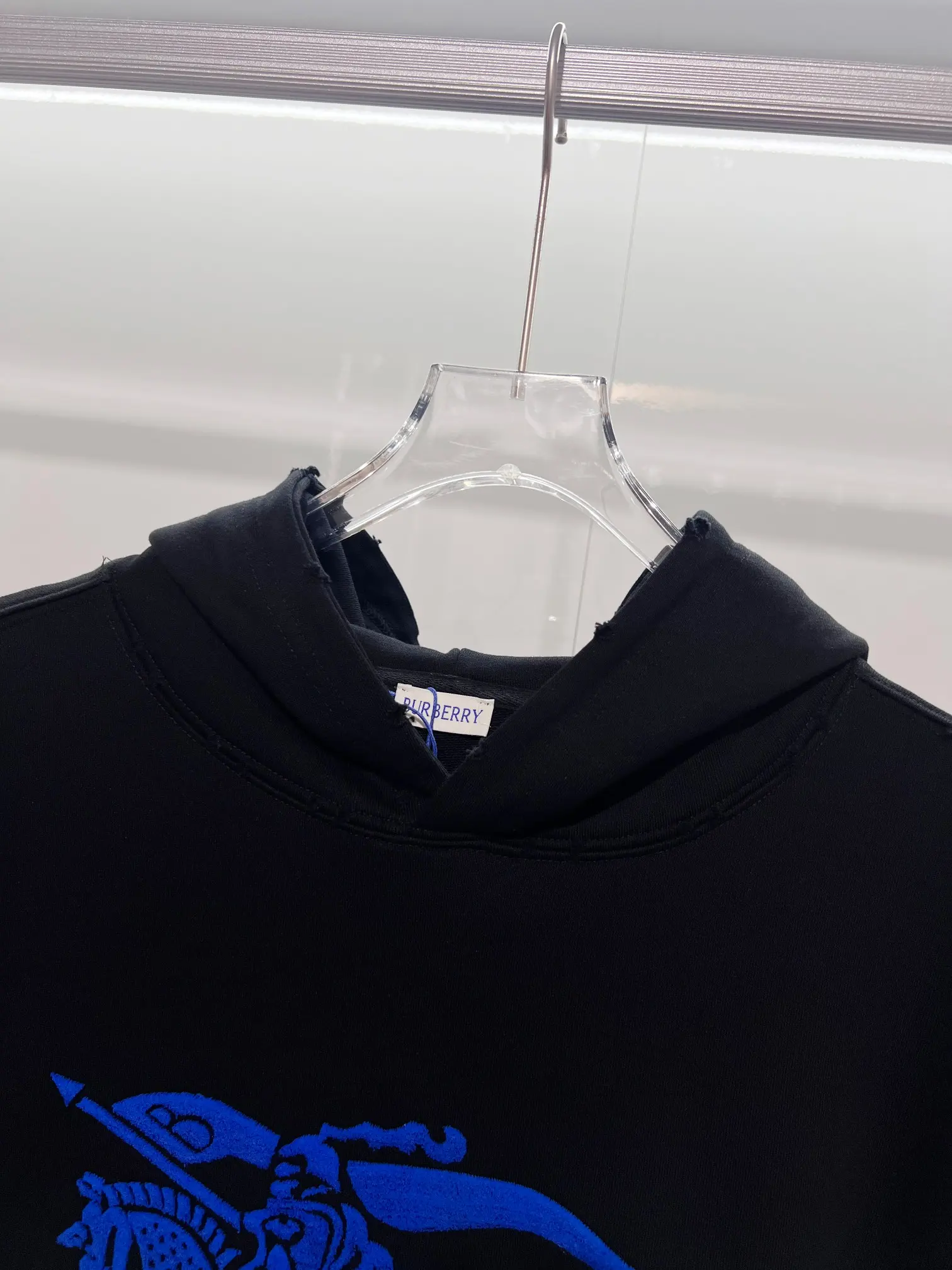 EKD Logo Distressed Cotton Hoodie D22024132 — view 7