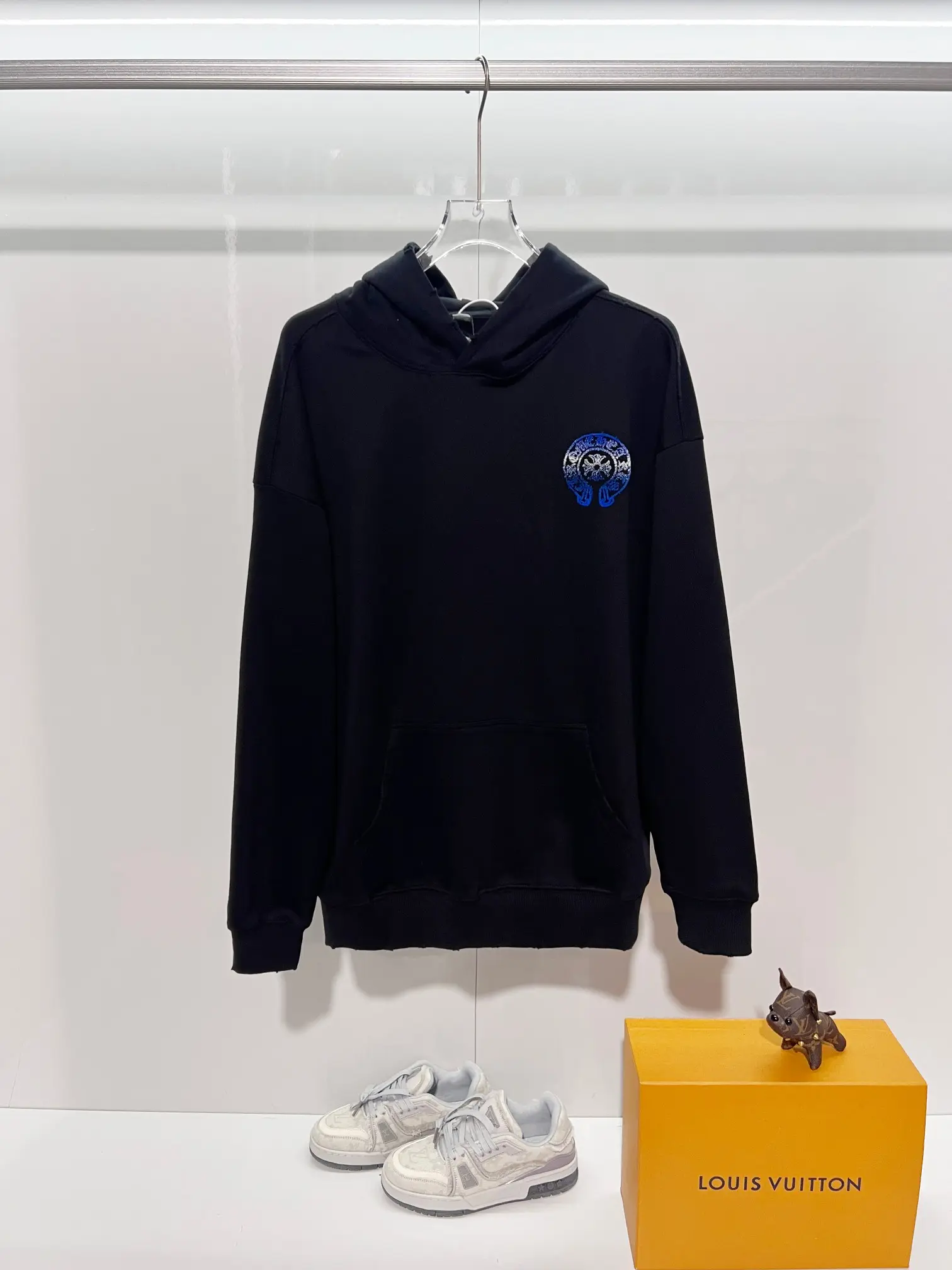 Chrome Hearts Embroidered Horseshoe Logo Hoodie D22024142