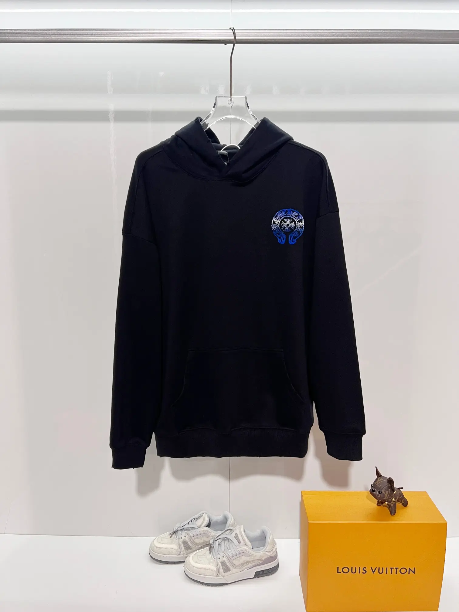 Chrome Hearts Embroidered Horseshoe Logo Hoodie D22024142