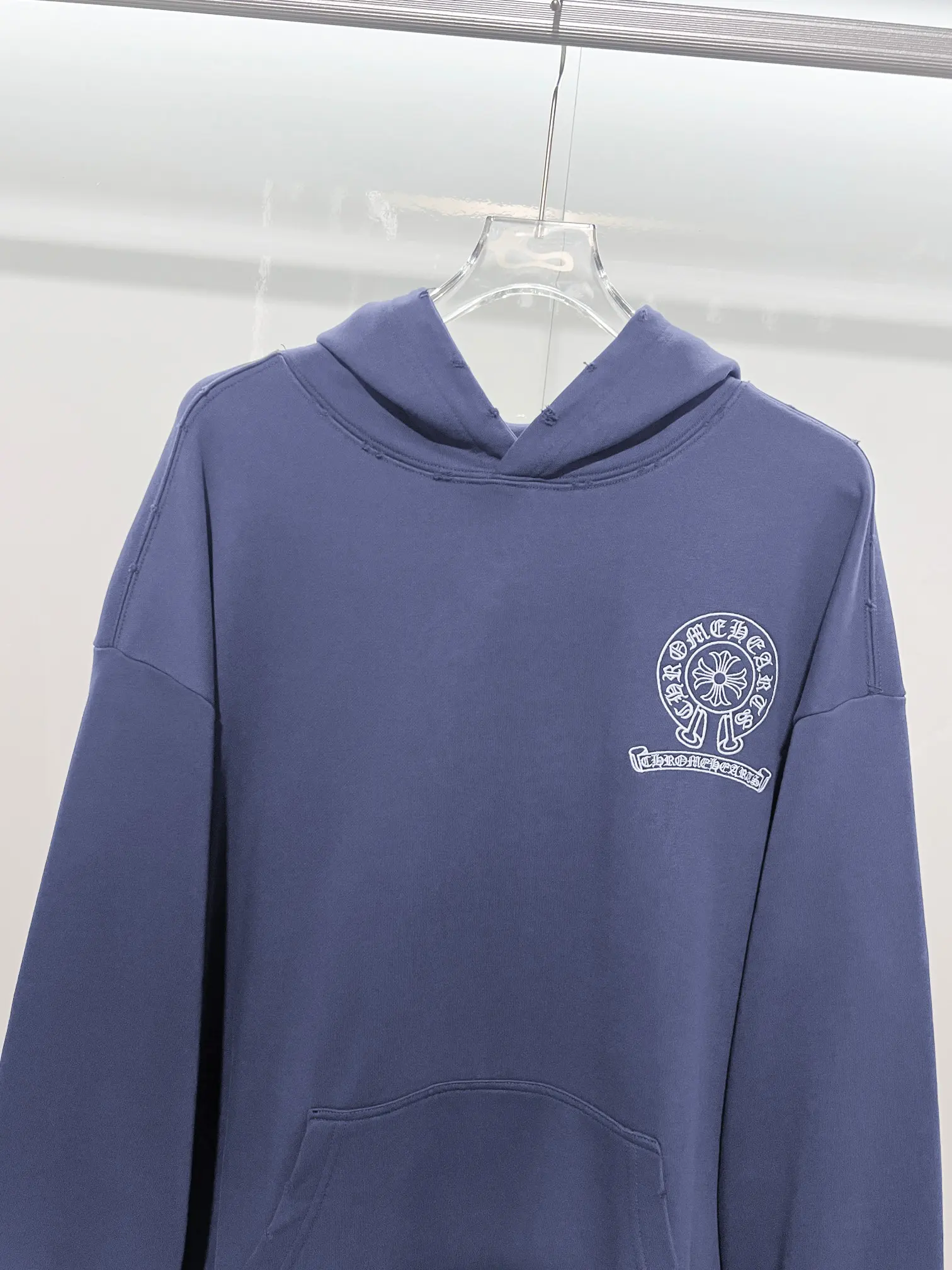Chrome Hearts Logo Embroidery Distressed Hoodie D22024145 — view 3