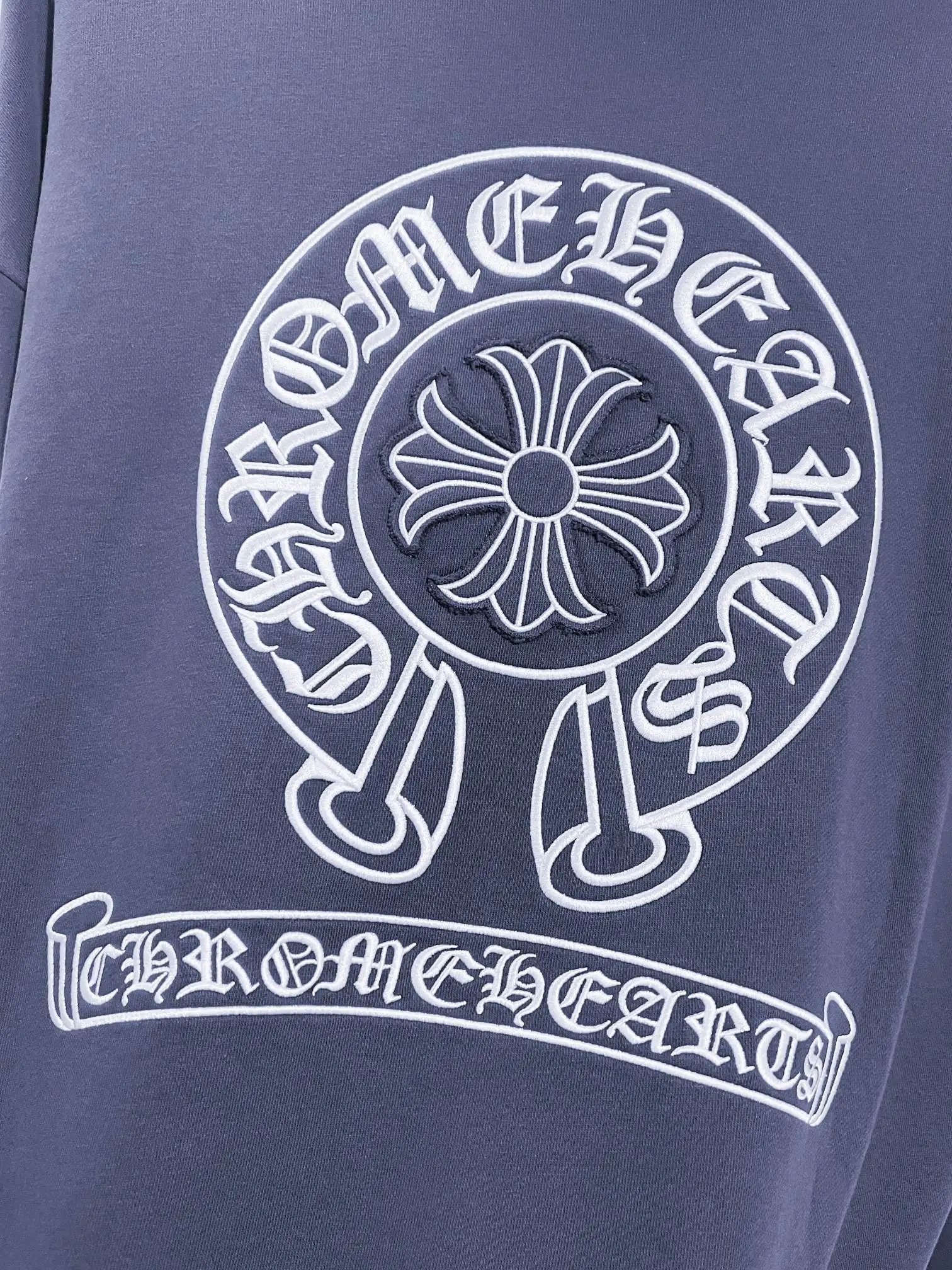 Chrome Hearts Logo Embroidery Distressed Hoodie D22024145 — view 5