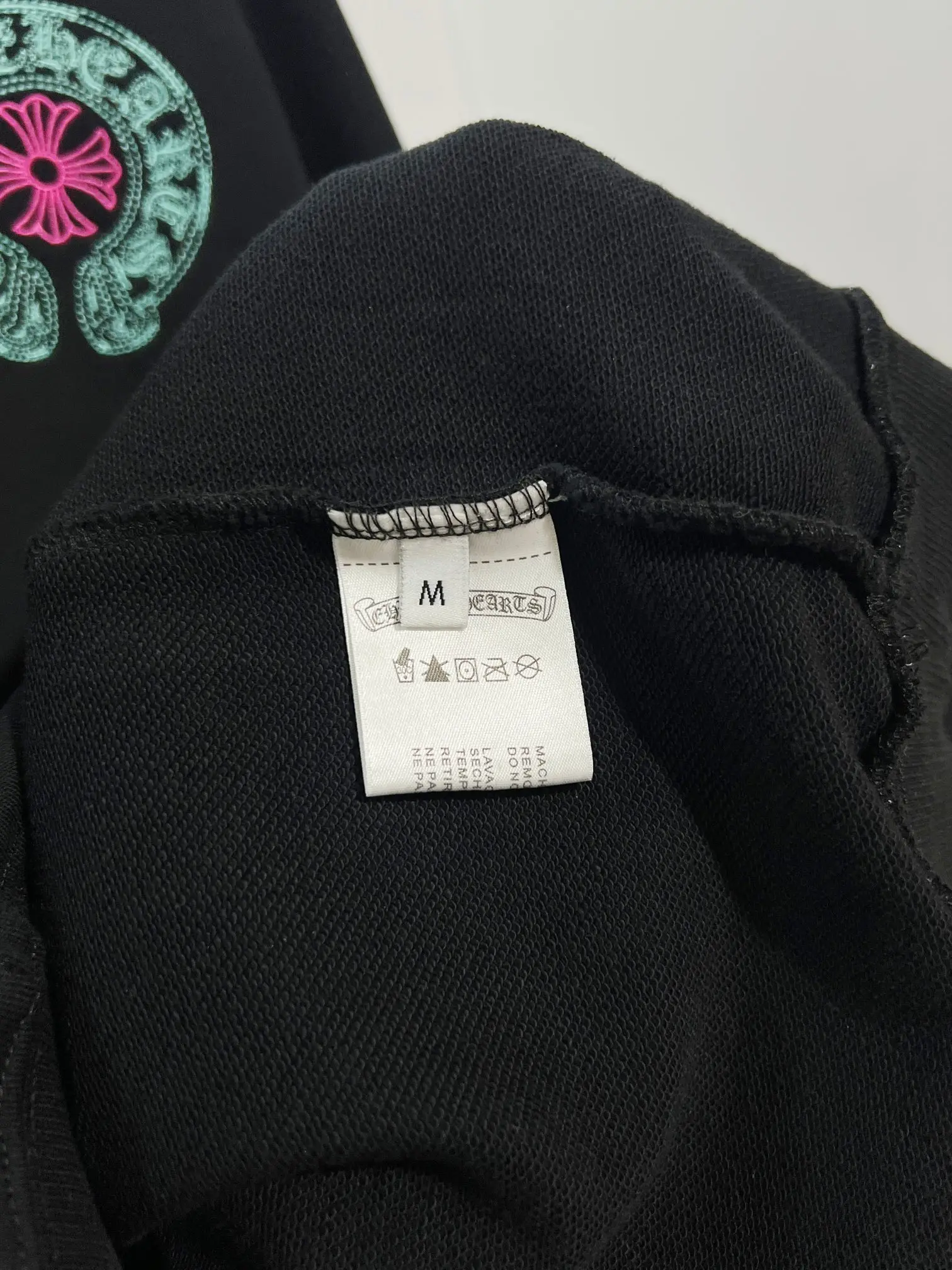 Logo-Embroidered Distressed Cotton Hoodie D22024148 — view 9