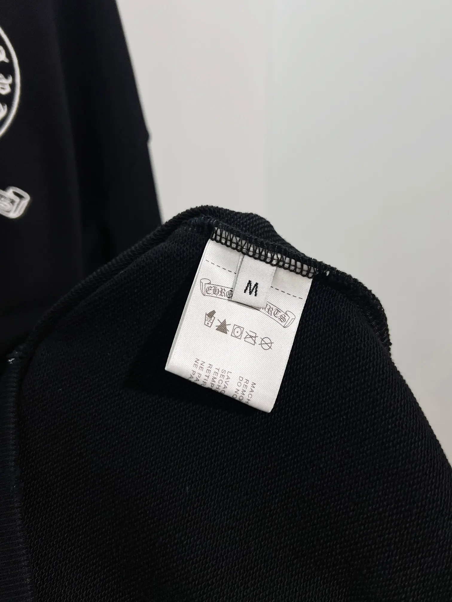 Logo Embroidery Distressed Cotton Hoodie D22024144 — view 9