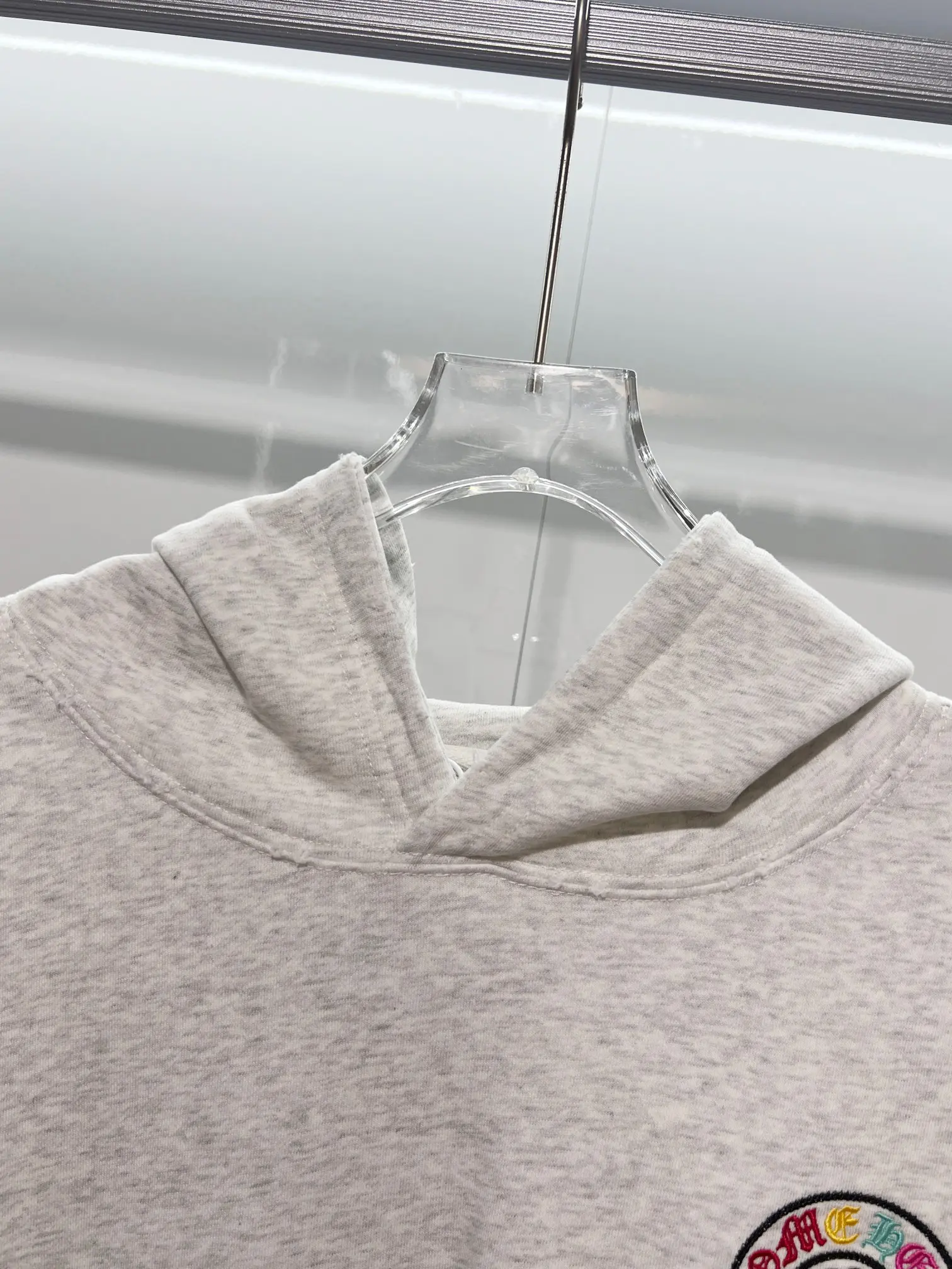 Logo Embroidery Distressed Cotton Hoodie D22024147 — view 7