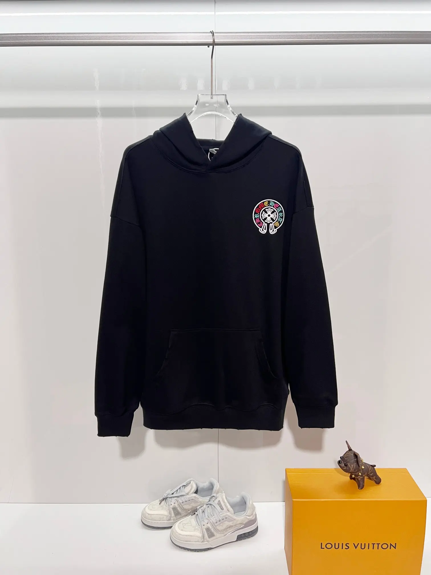 Logo Embroidery Cotton-Jersey Hoodie D22024146