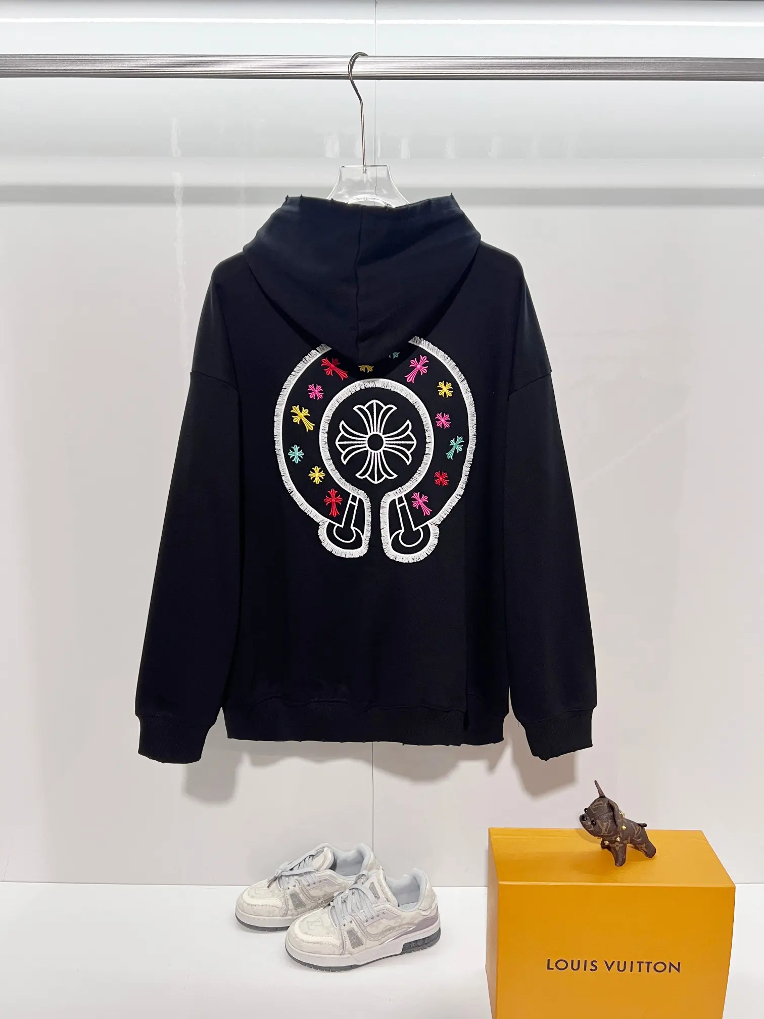 Logo Embroidery Cotton-Jersey Hoodie D22024146 — view 2