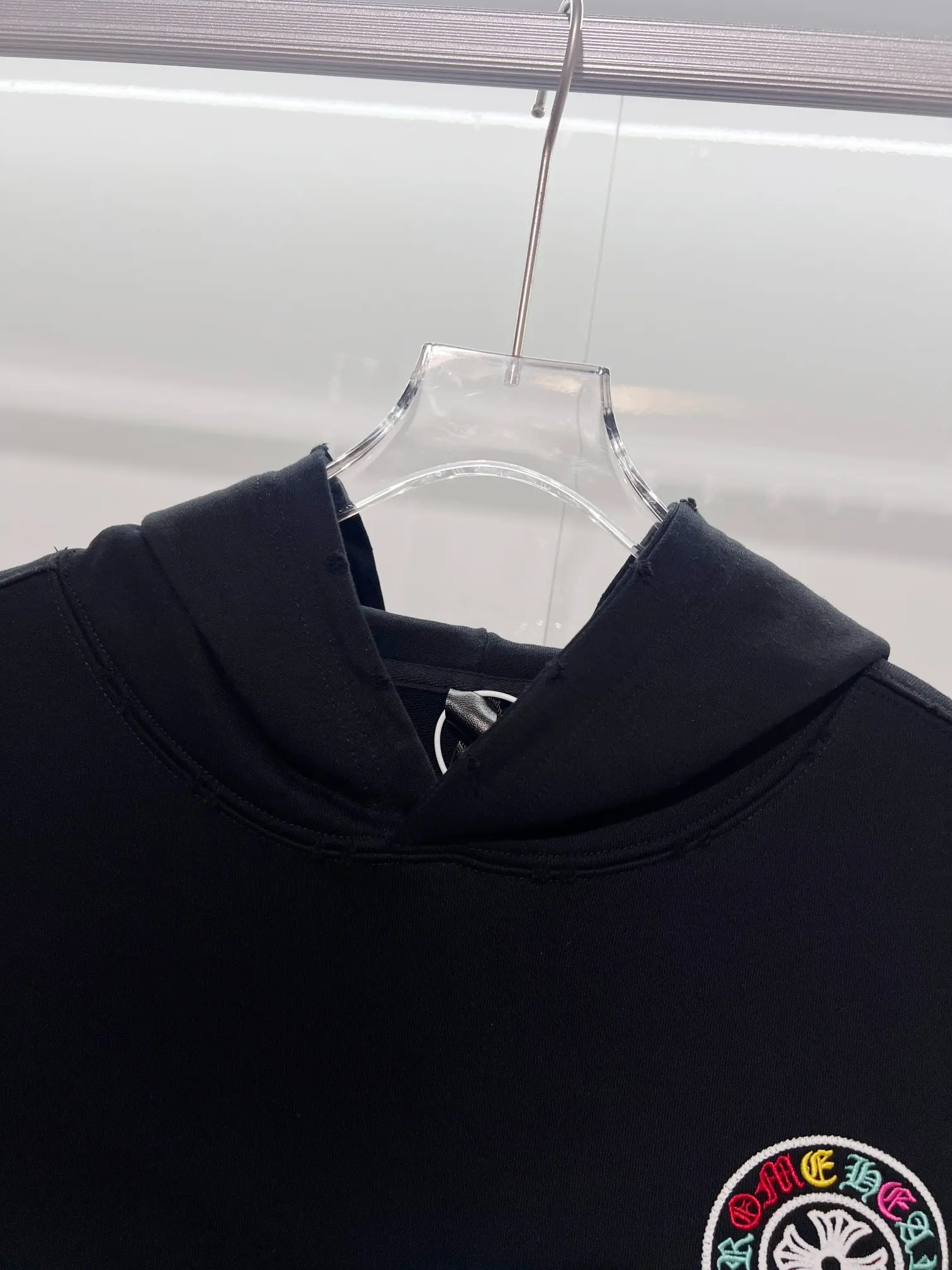 Logo Embroidery Cotton-Jersey Hoodie D22024146 — view 7