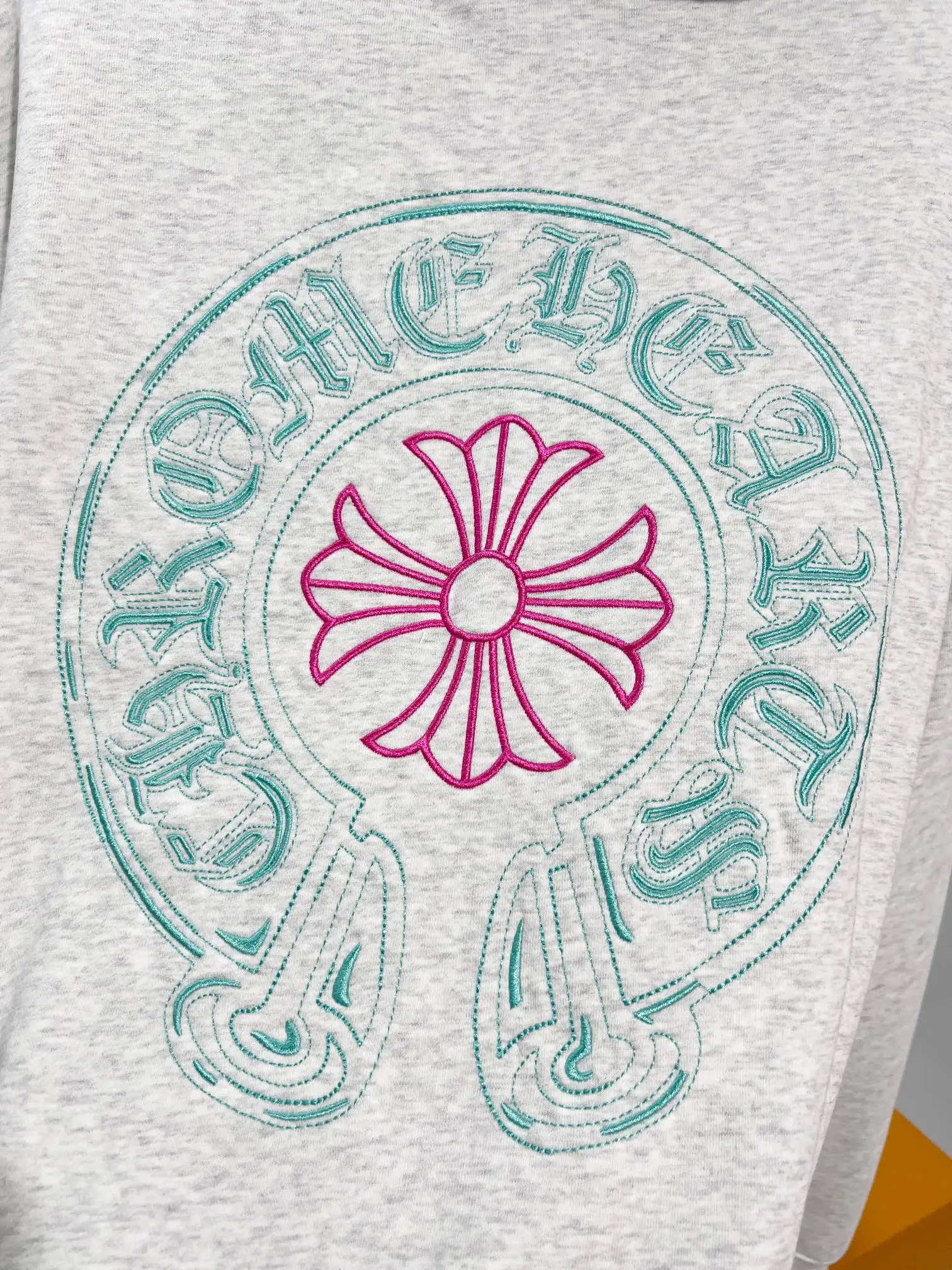Logo Embroidery Distressed Cotton Hoodie D22024149 — view 5