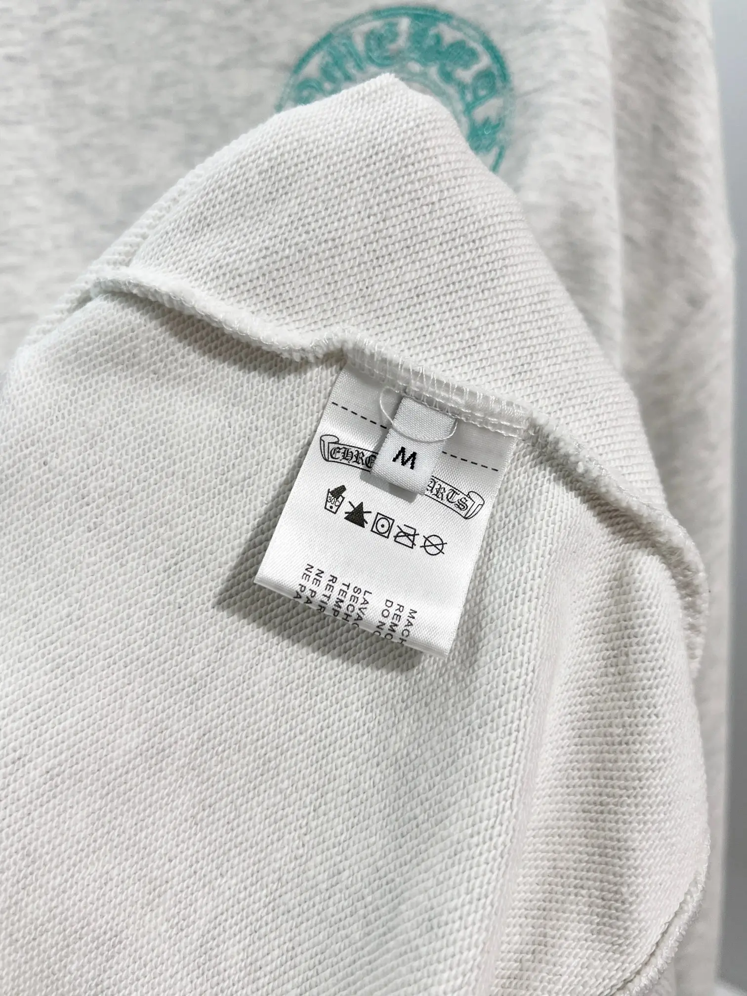 Logo Embroidery Distressed Cotton Hoodie D22024149 — view 9