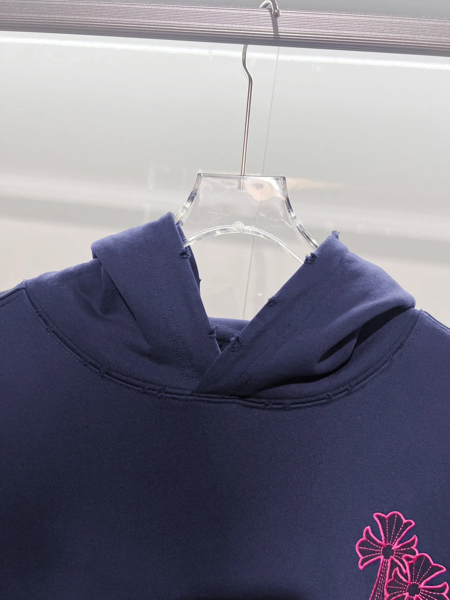 Cross Patch Distressed Cotton-Jersey Hoodie D22024151 — view 7
