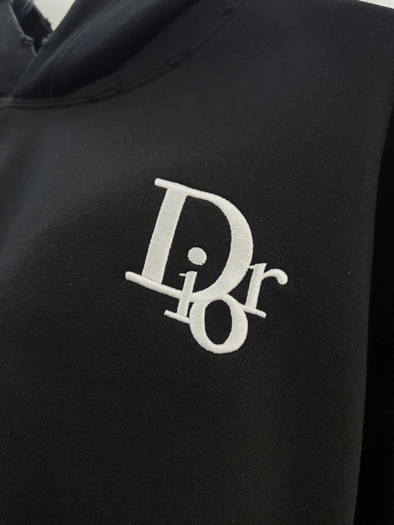 Logo Embroidery Distressed Cotton Hoodie D22024134 — view 4