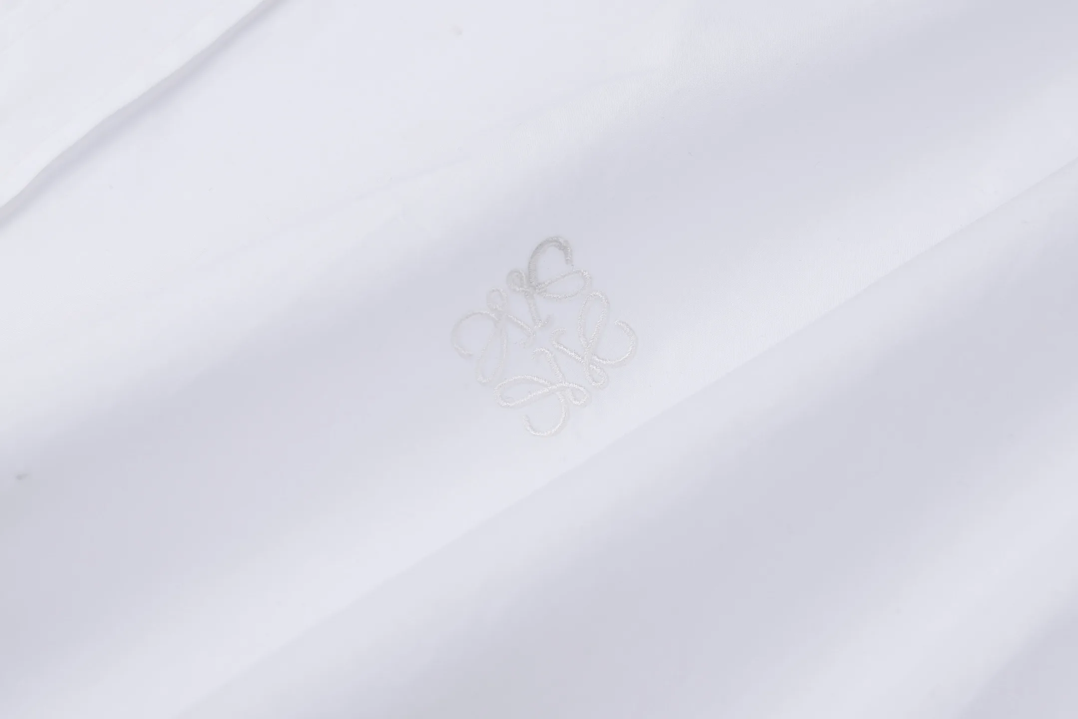 Anagram Embroidered Cotton Poplin Shirt D22023201 — view 6