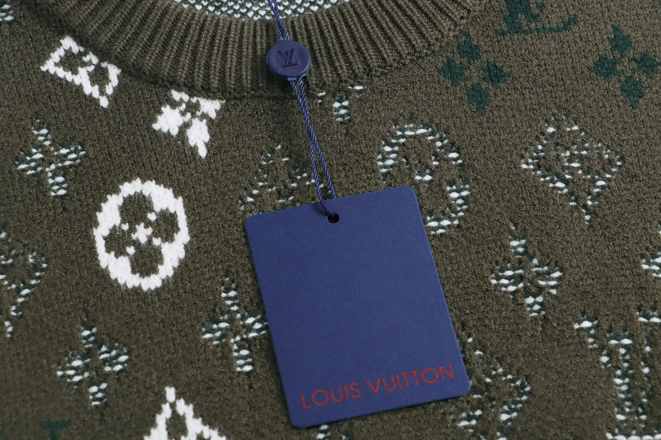 Monogram Jacquard Crew-Neck Wool Sweater D22023355 — view 7