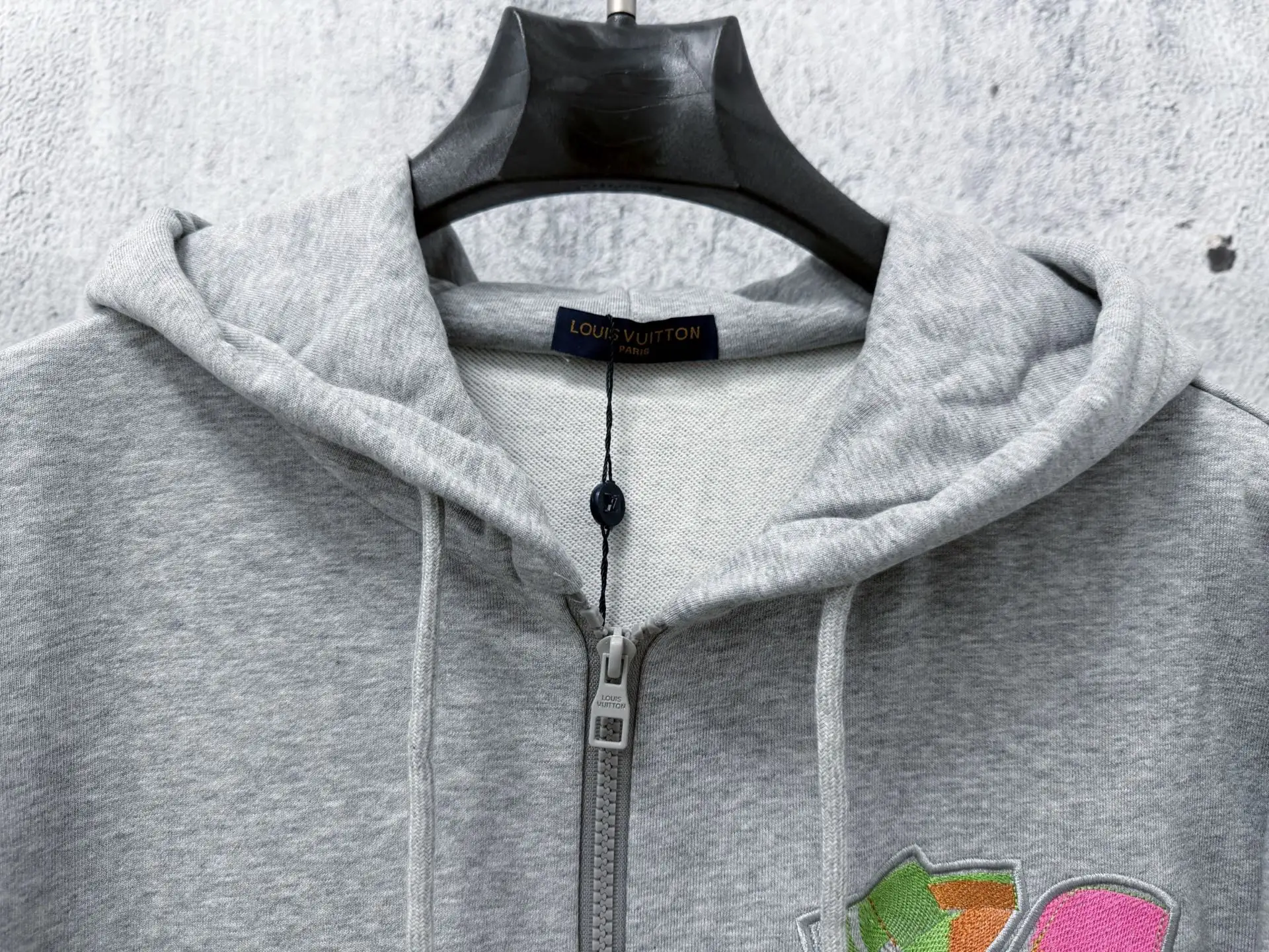 Embroidered Logo Zip-Up Hoodie D22524760 — view 4