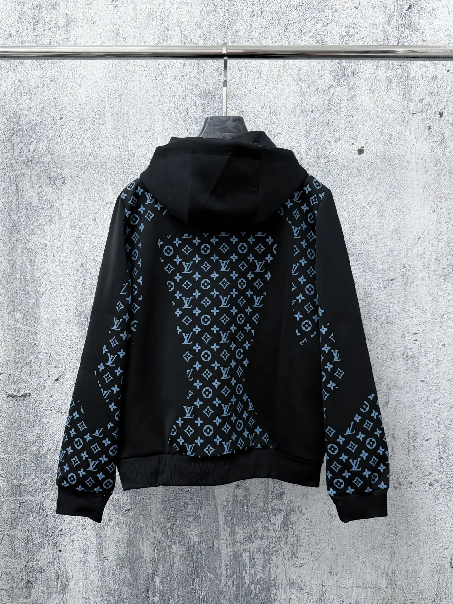 Monogram Print Zip-Up Hoodie D22524761 — view 2