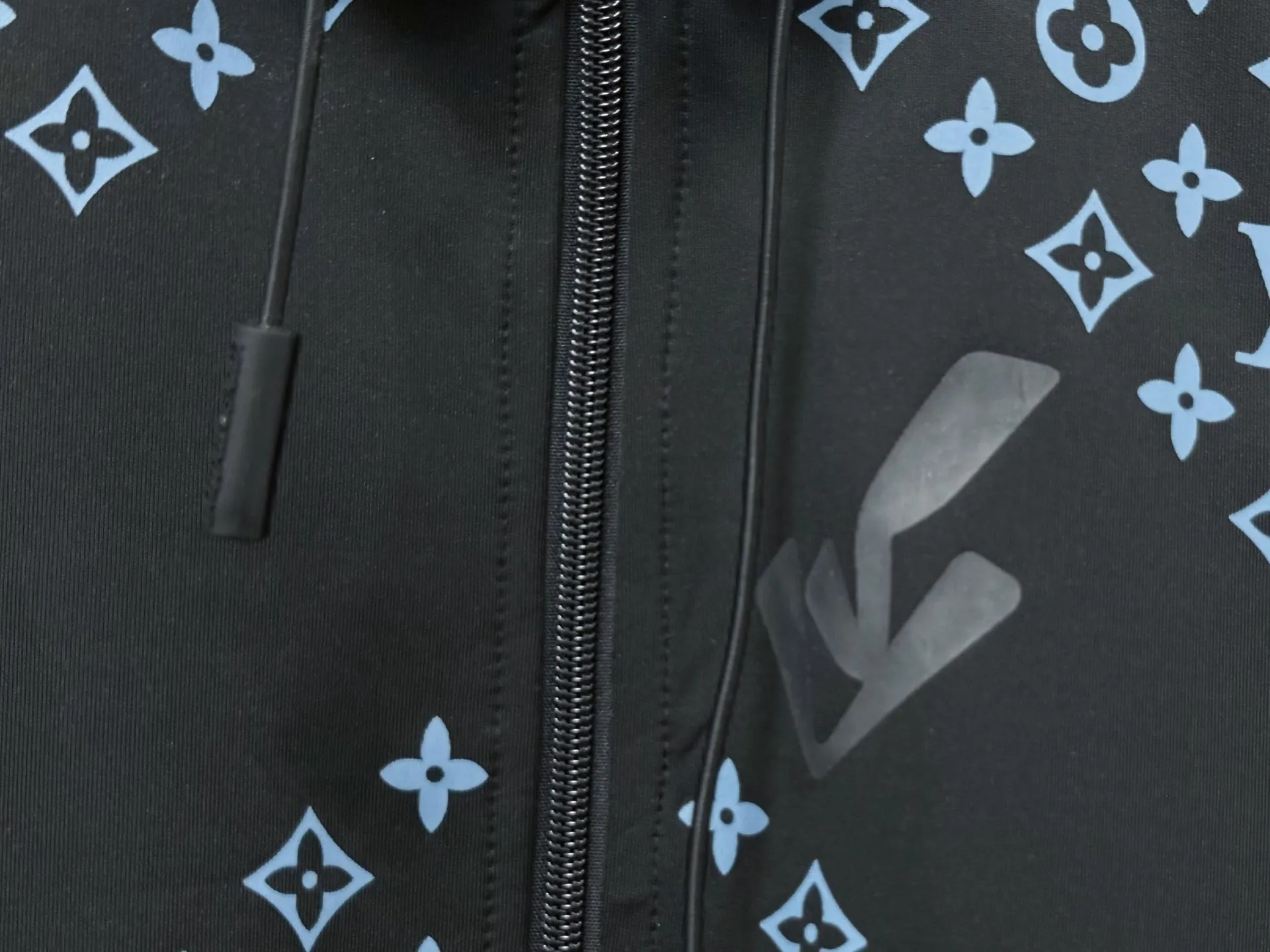 Monogram Print Zip-Up Hoodie D22524761 — view 7