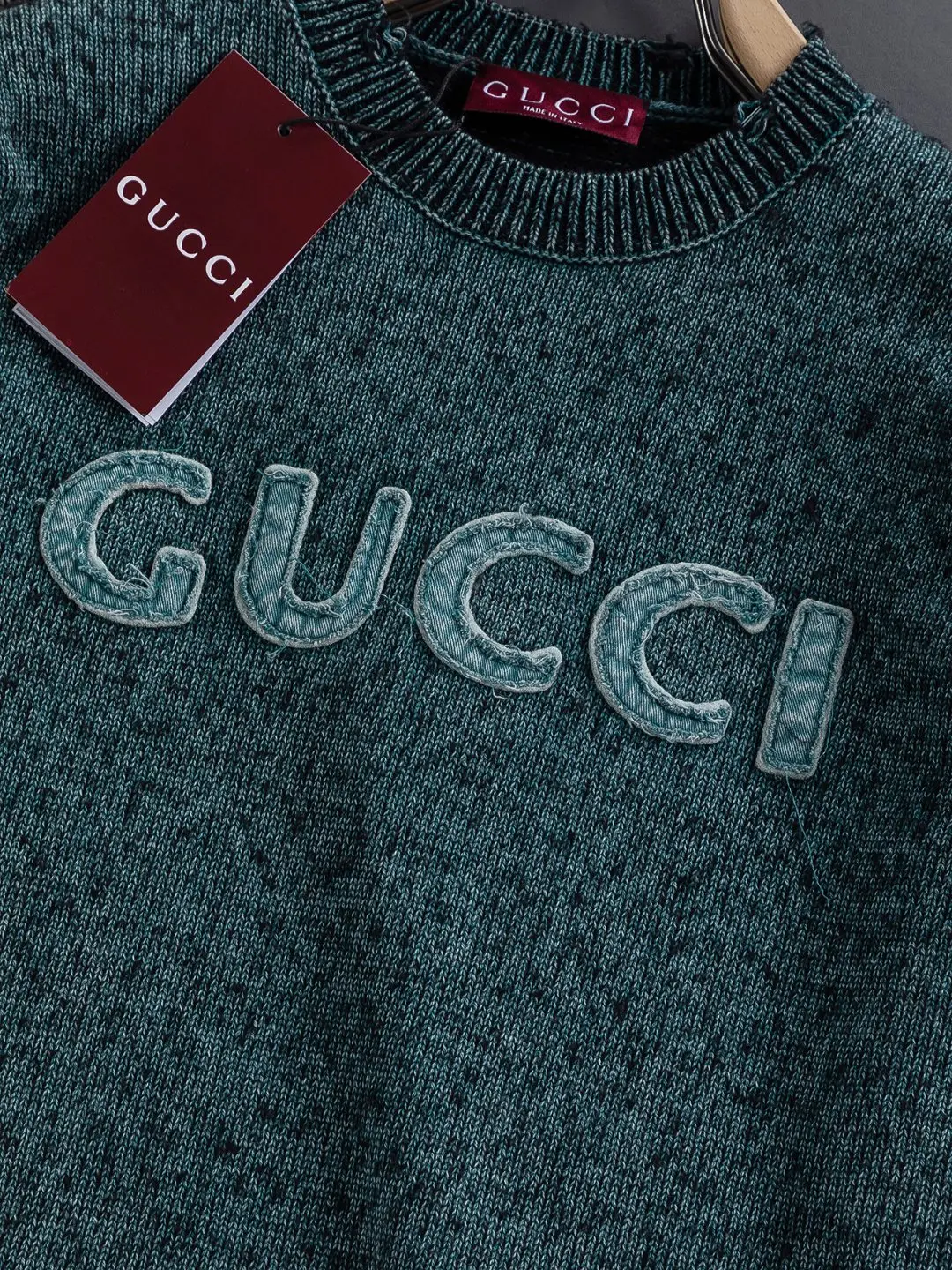 Logo-Embroidered Wool and Cashmere-Blend Sweater D22524115 — view 5