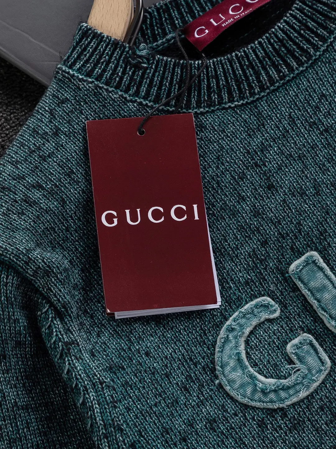 Logo-Embroidered Wool and Cashmere-Blend Sweater D22524115 — view 11