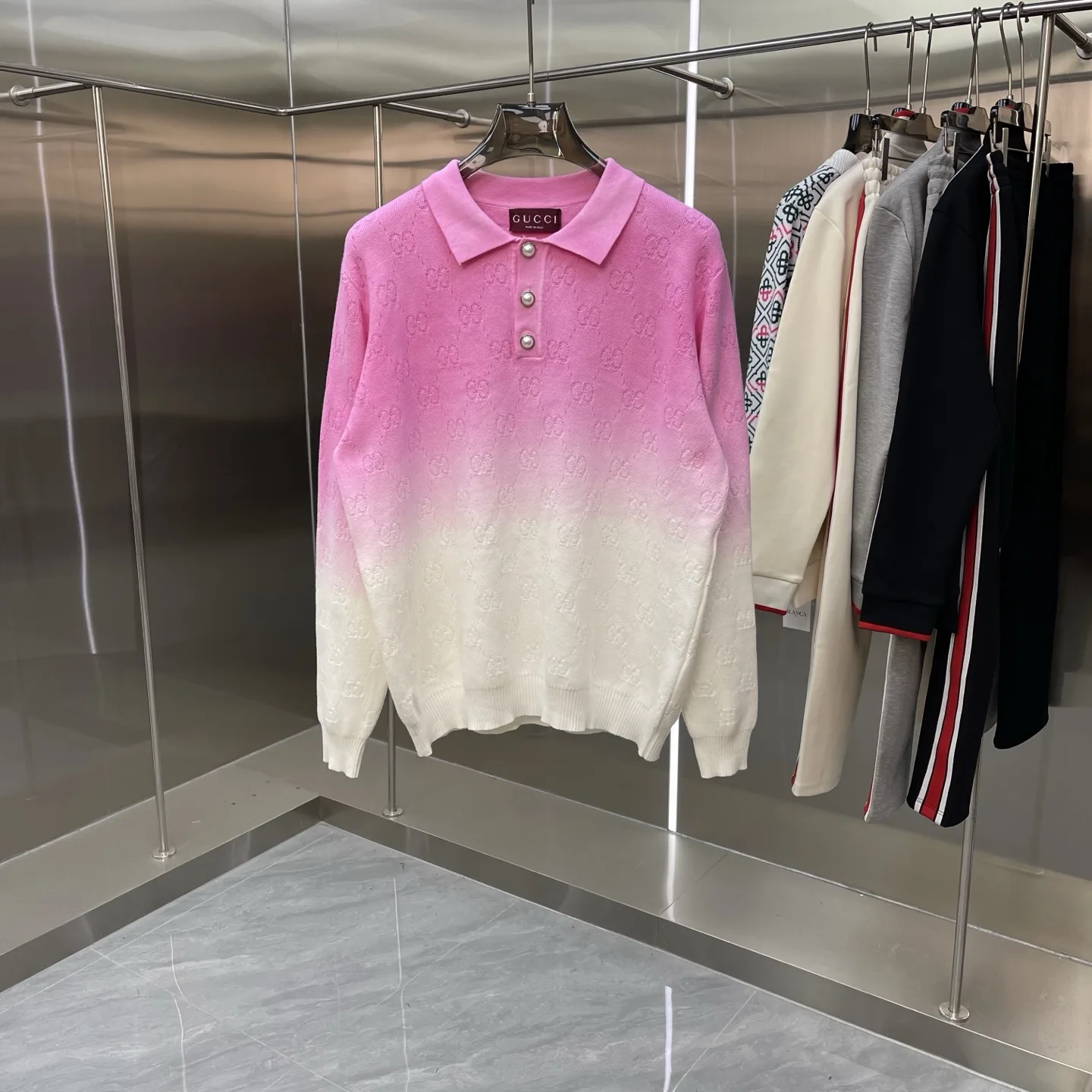 GG Monogram Ombré Polo Sweater D22524661