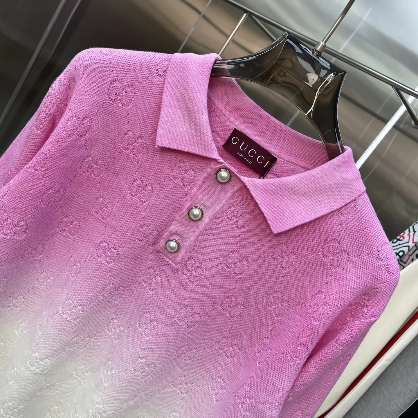 GG Monogram Ombré Polo Sweater D22524661 — view 3