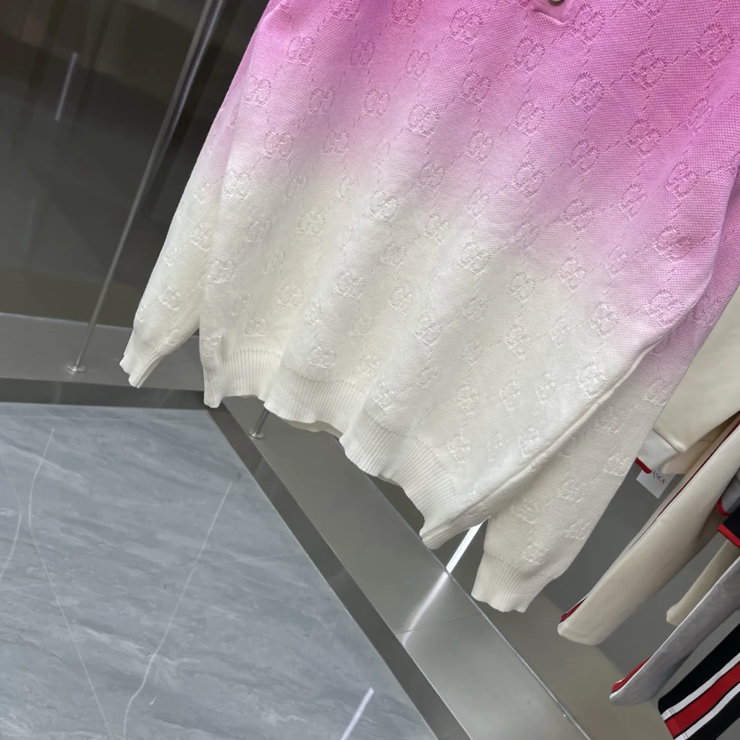 GG Monogram Ombré Polo Sweater D22524661 — view 4