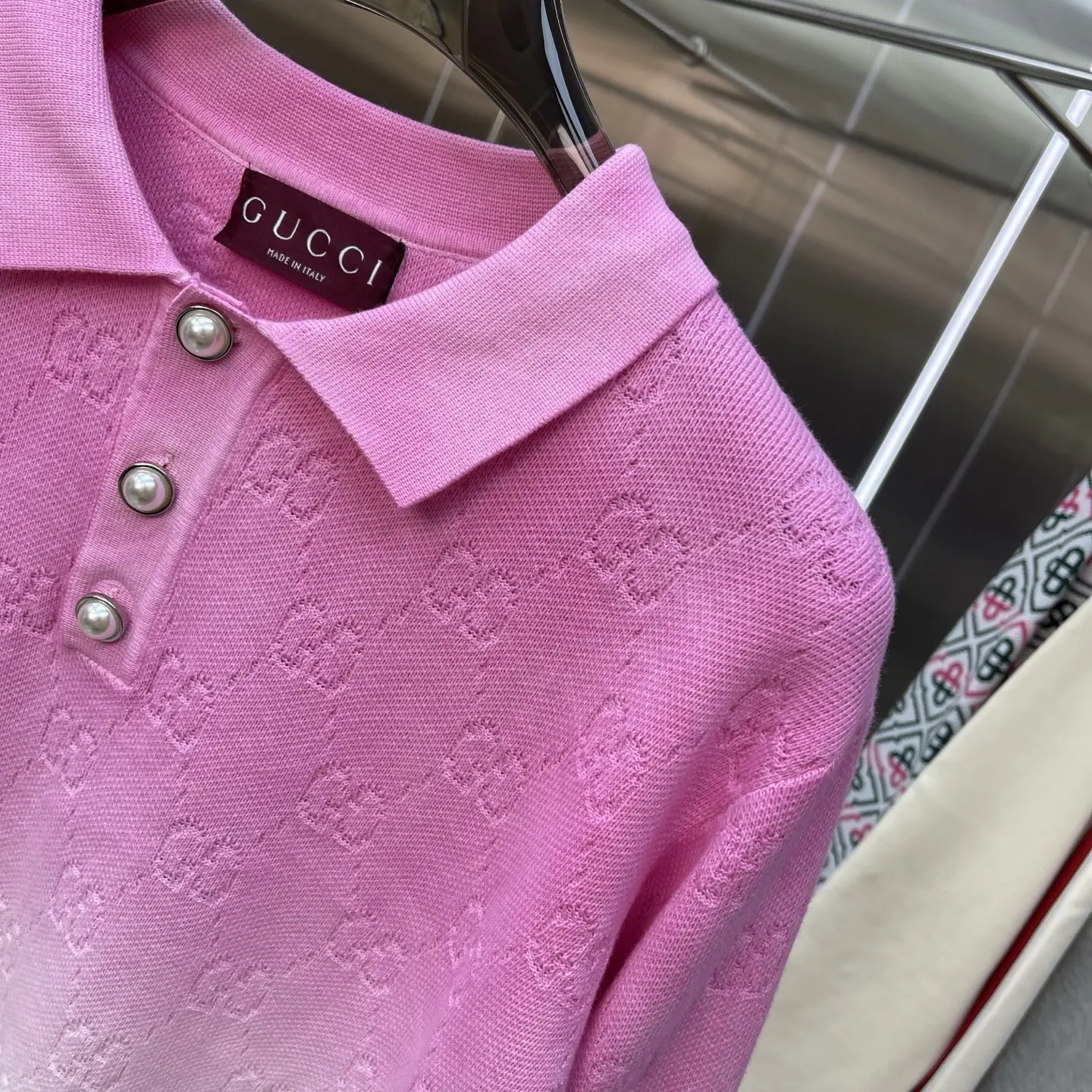 GG Monogram Ombré Polo Sweater D22524661 — view 5