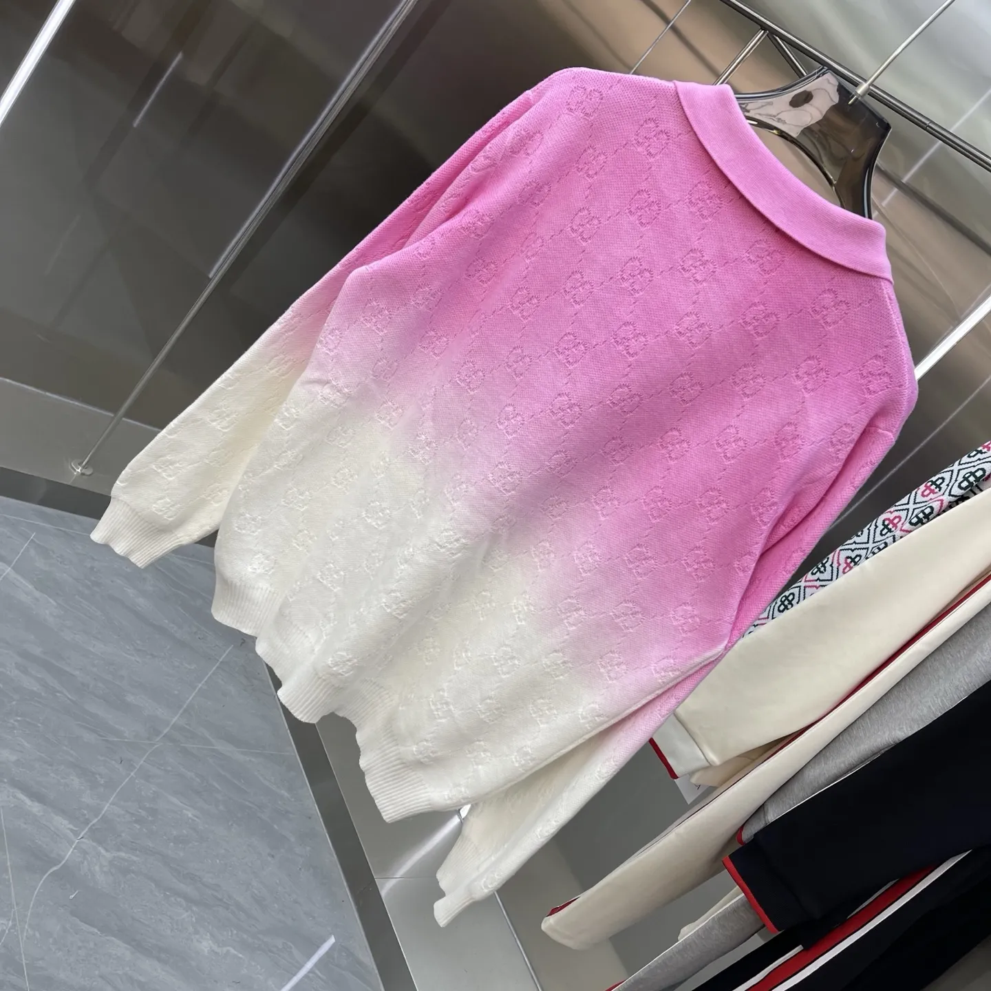 GG Monogram Ombré Polo Sweater D22524661 — view 7