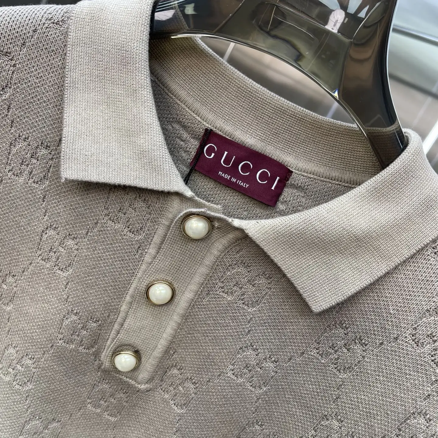 GG Monogram Ombré Polo Sweater D22524659 — view 6