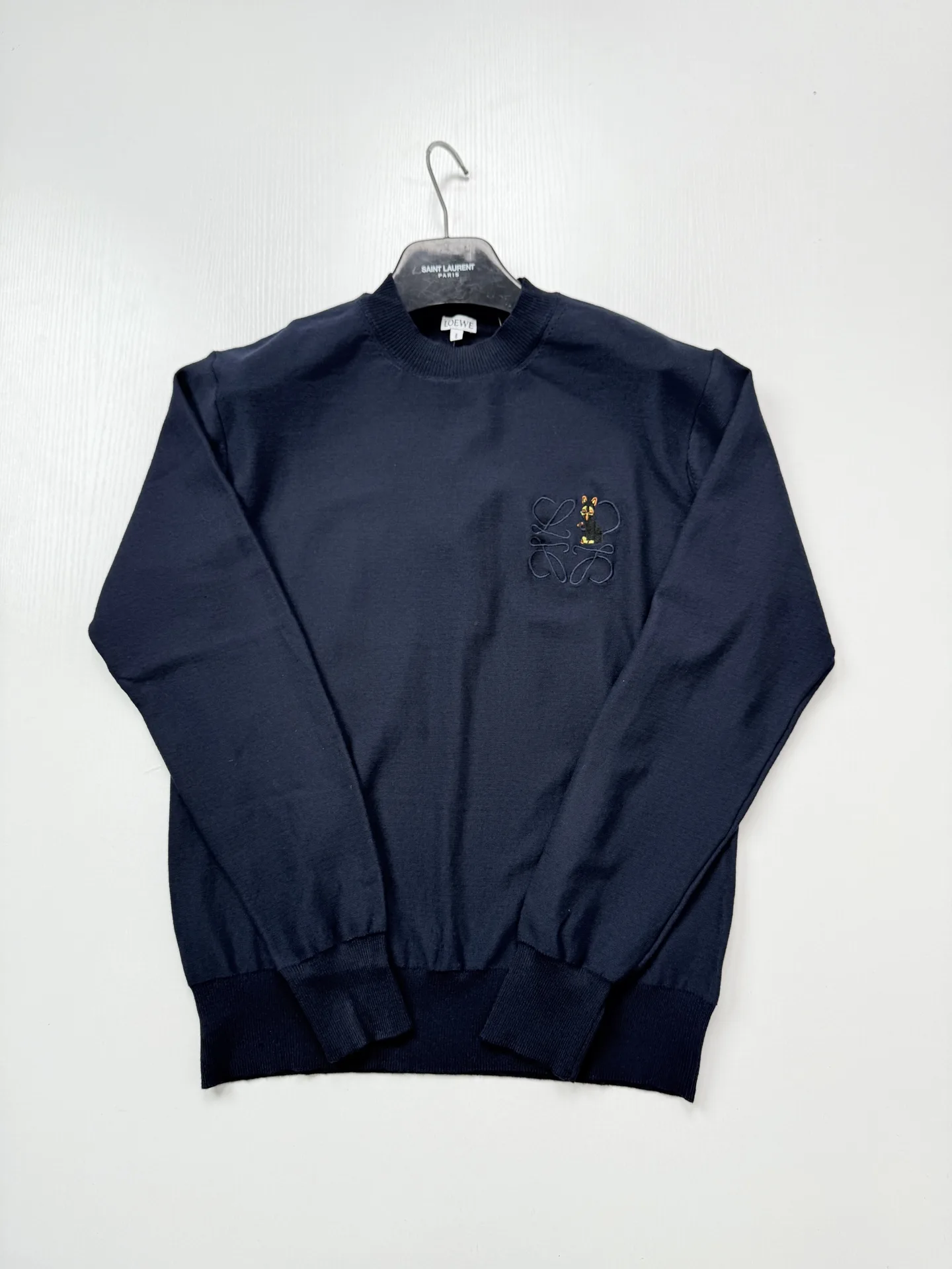 Anagram Animal Embroidery Crew-Neck Sweater D22523916 — view 3