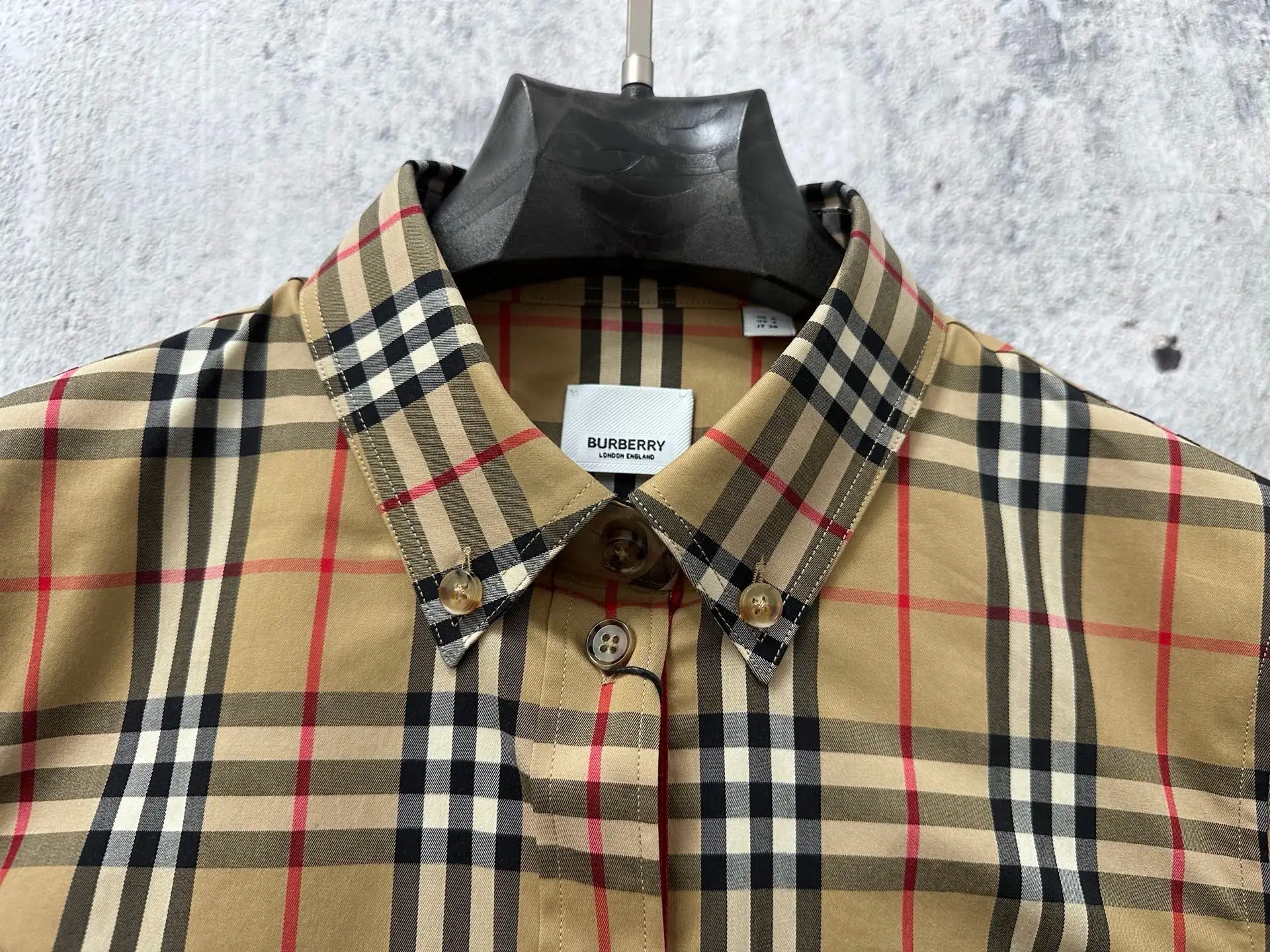 Classic Check Cotton Twill Shirt D22524875 — view 4