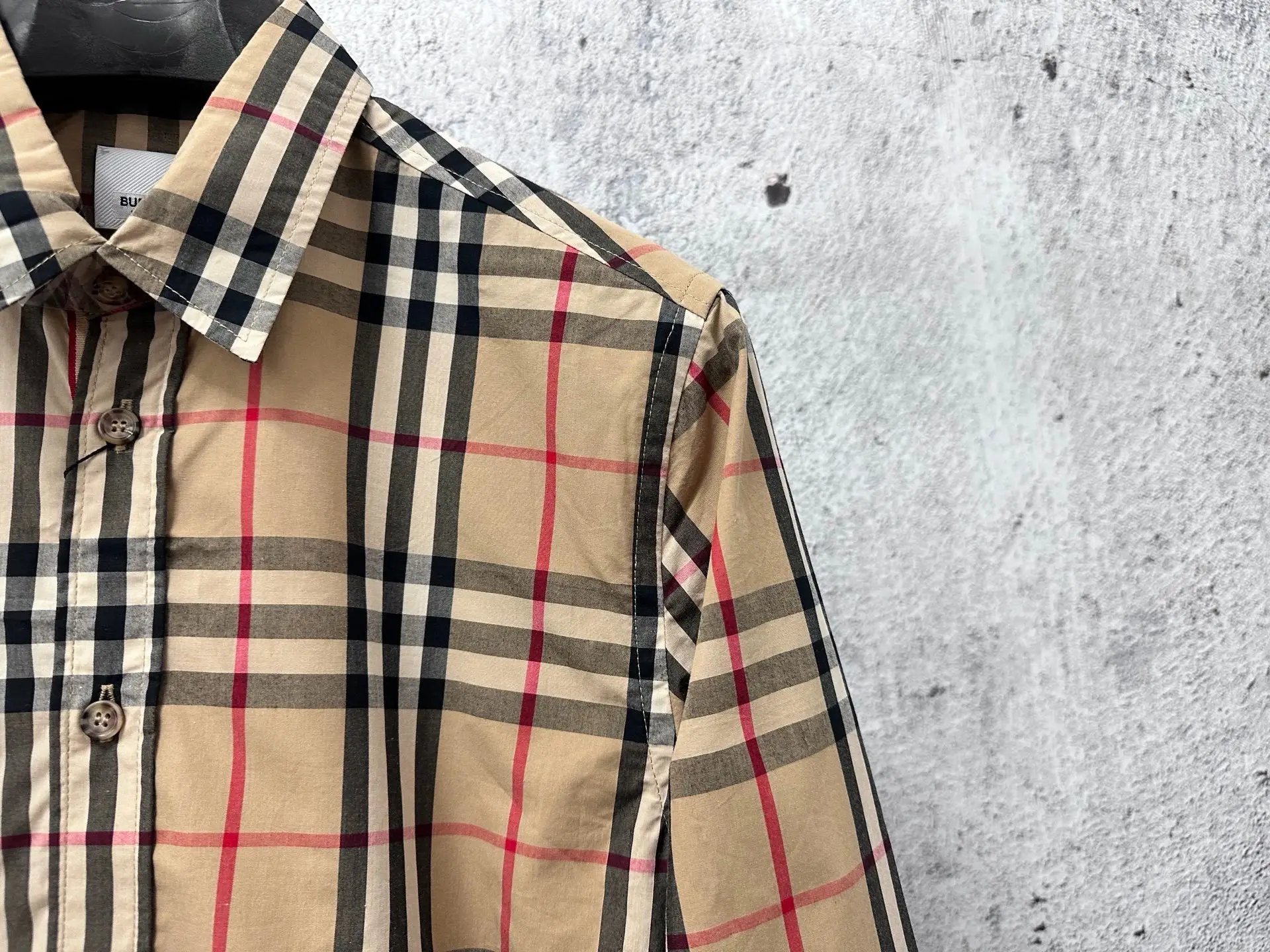 Vintage Check Cotton Twill Shirt D22524879 — view 3