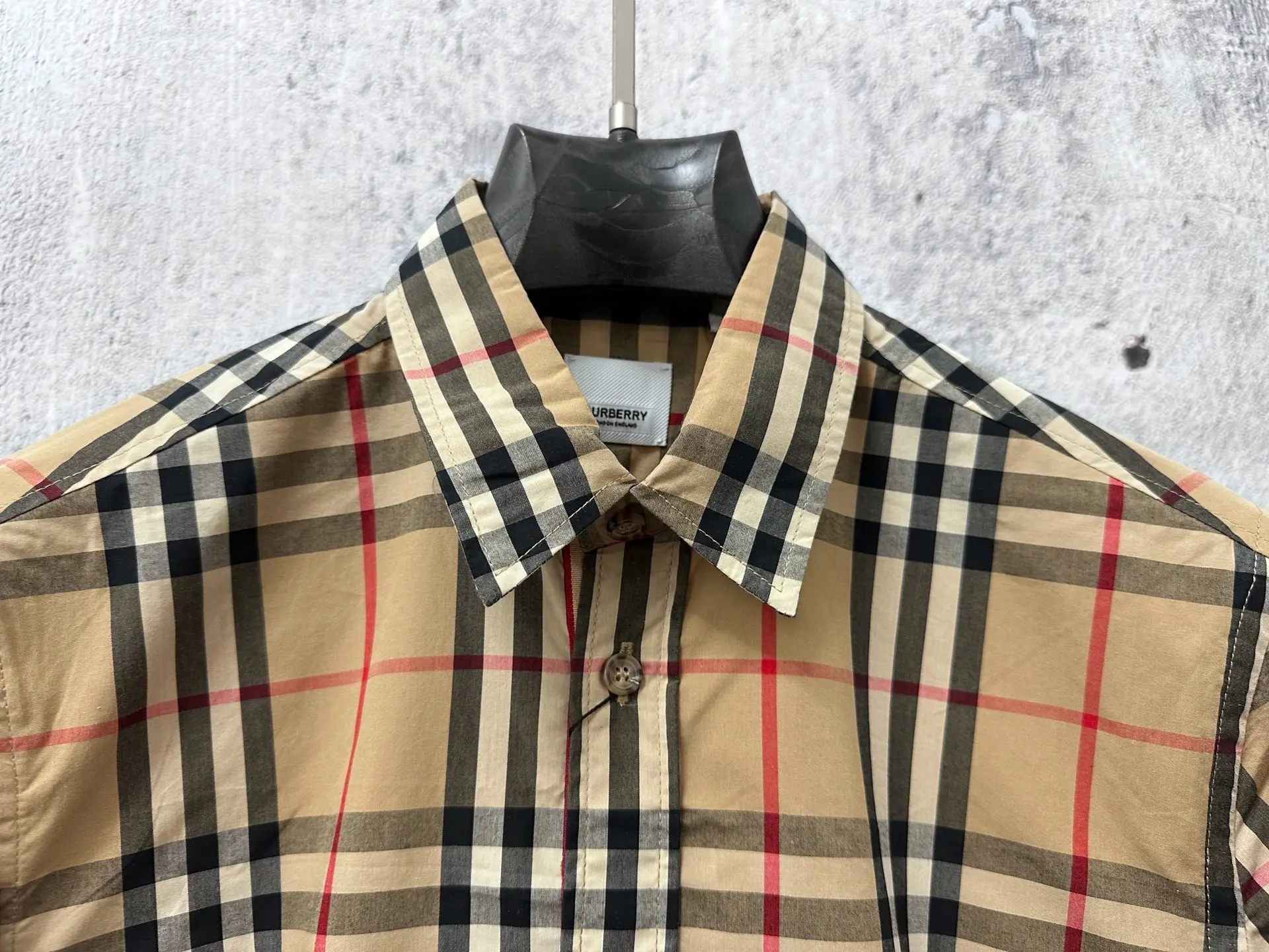 Vintage Check Cotton Twill Shirt D22524879 — view 4