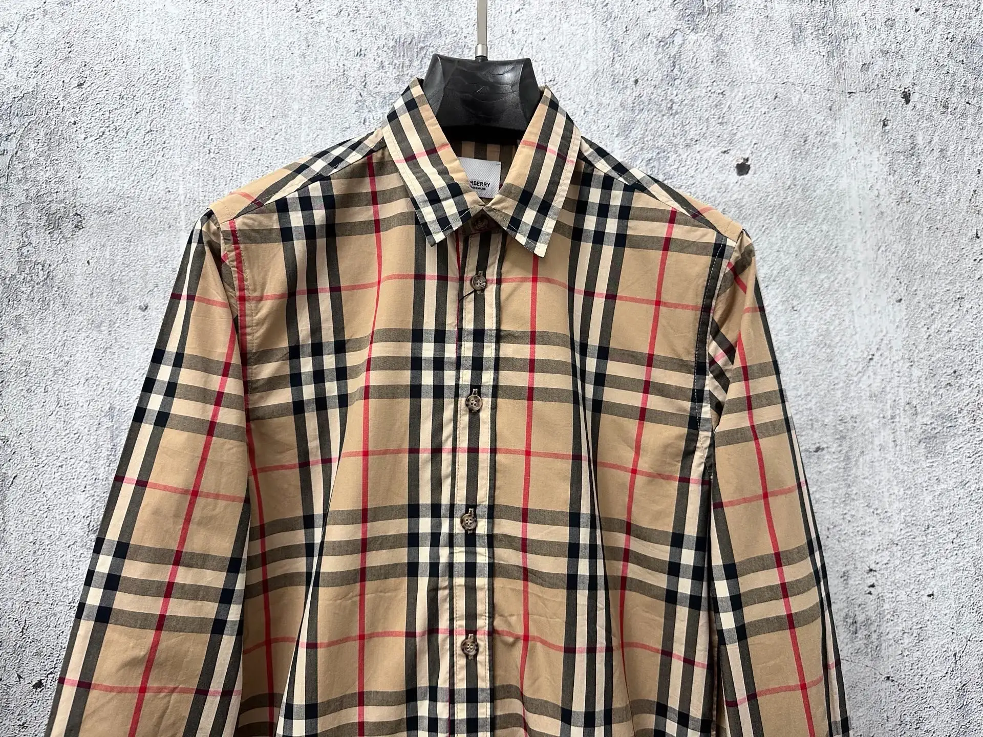 Vintage Check Cotton Twill Shirt D22524879 — view 5